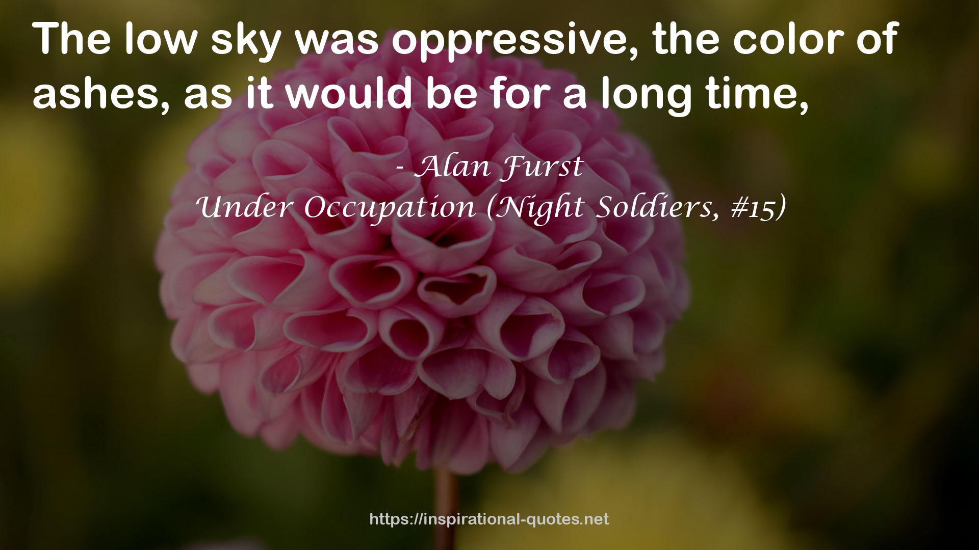 Under Occupation (Night Soldiers, #15) QUOTES