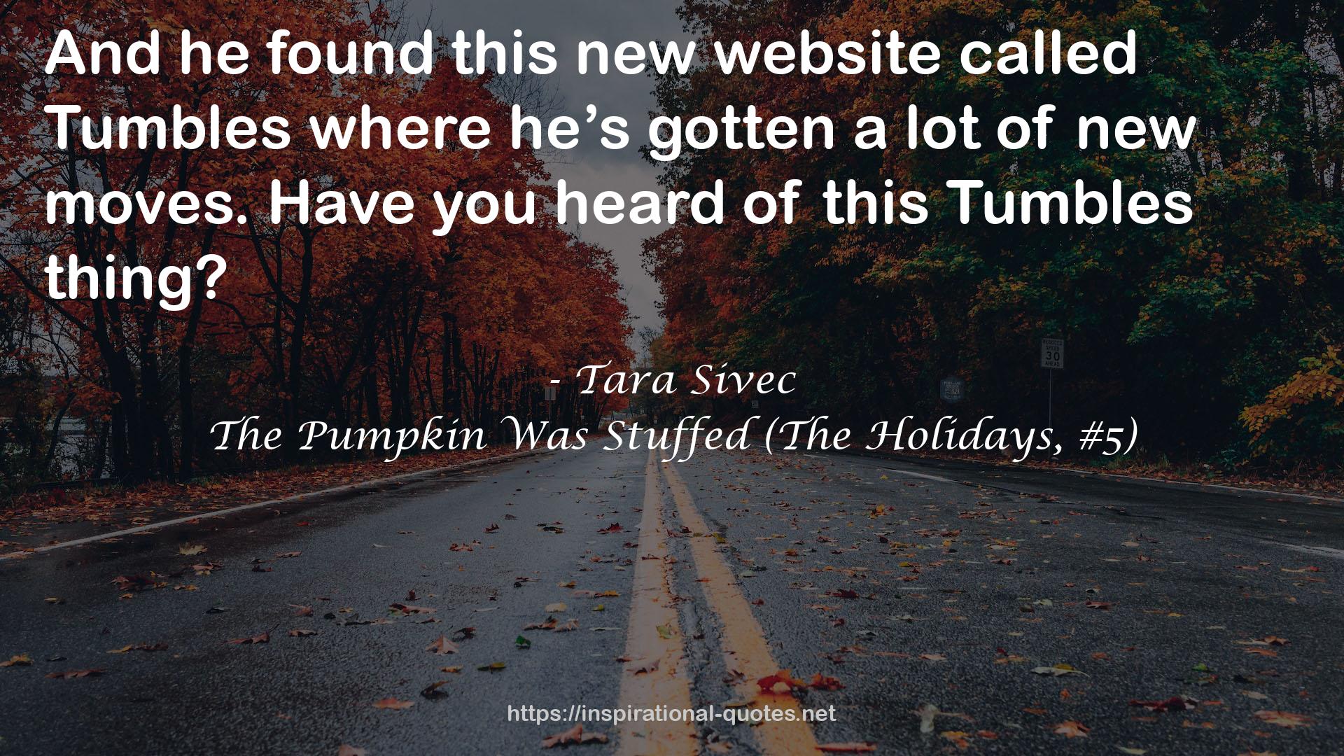 The Pumpkin Was Stuffed (The Holidays, #5) QUOTES