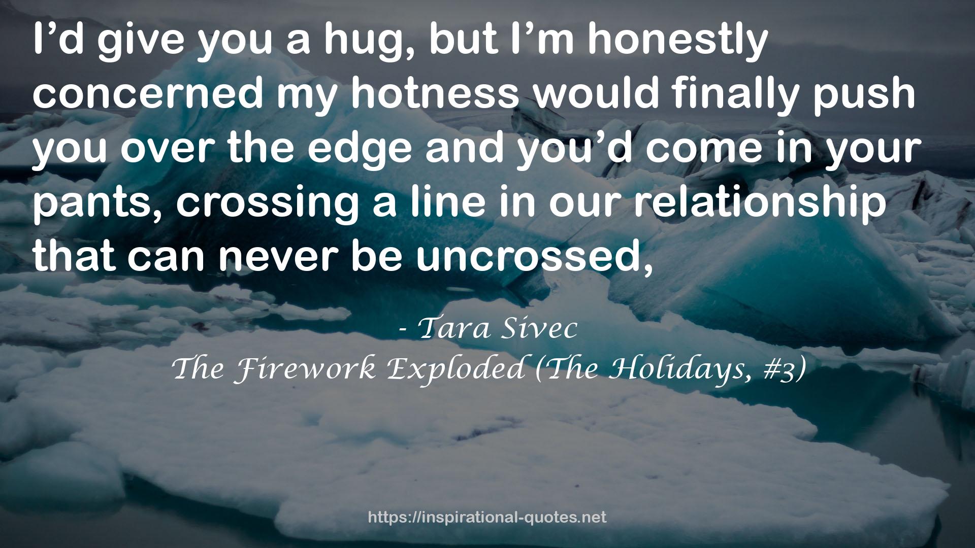 The Firework Exploded (The Holidays, #3) QUOTES