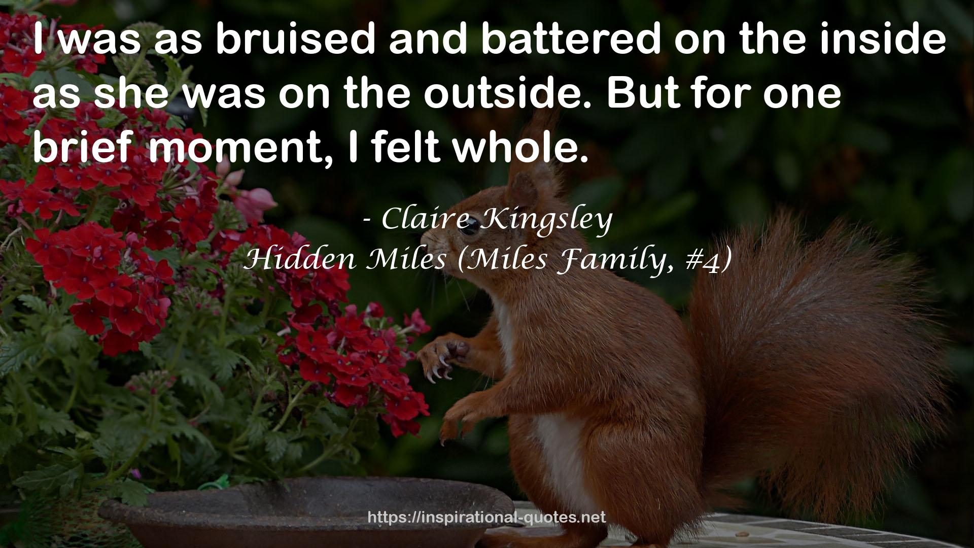 Hidden Miles (Miles Family, #4) QUOTES