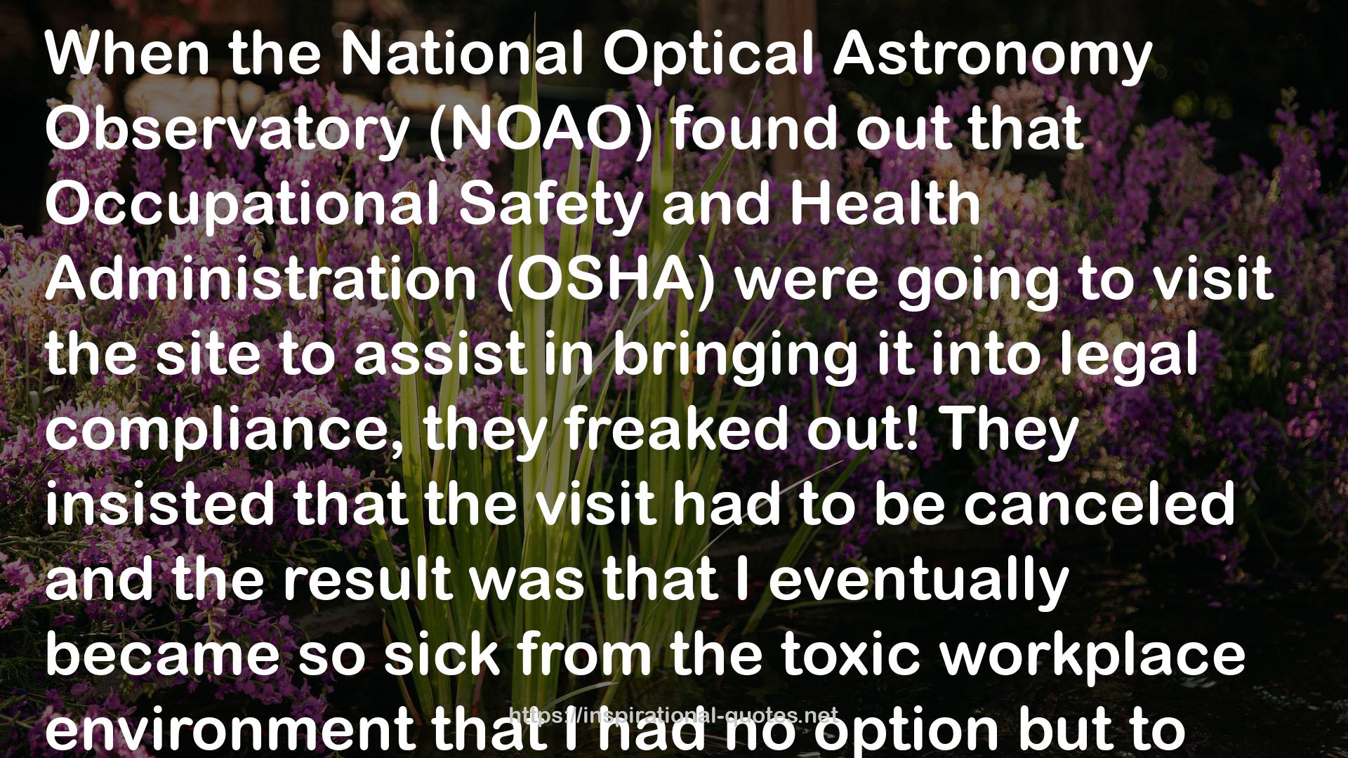 the National Optical Astronomy Observatory  QUOTES
