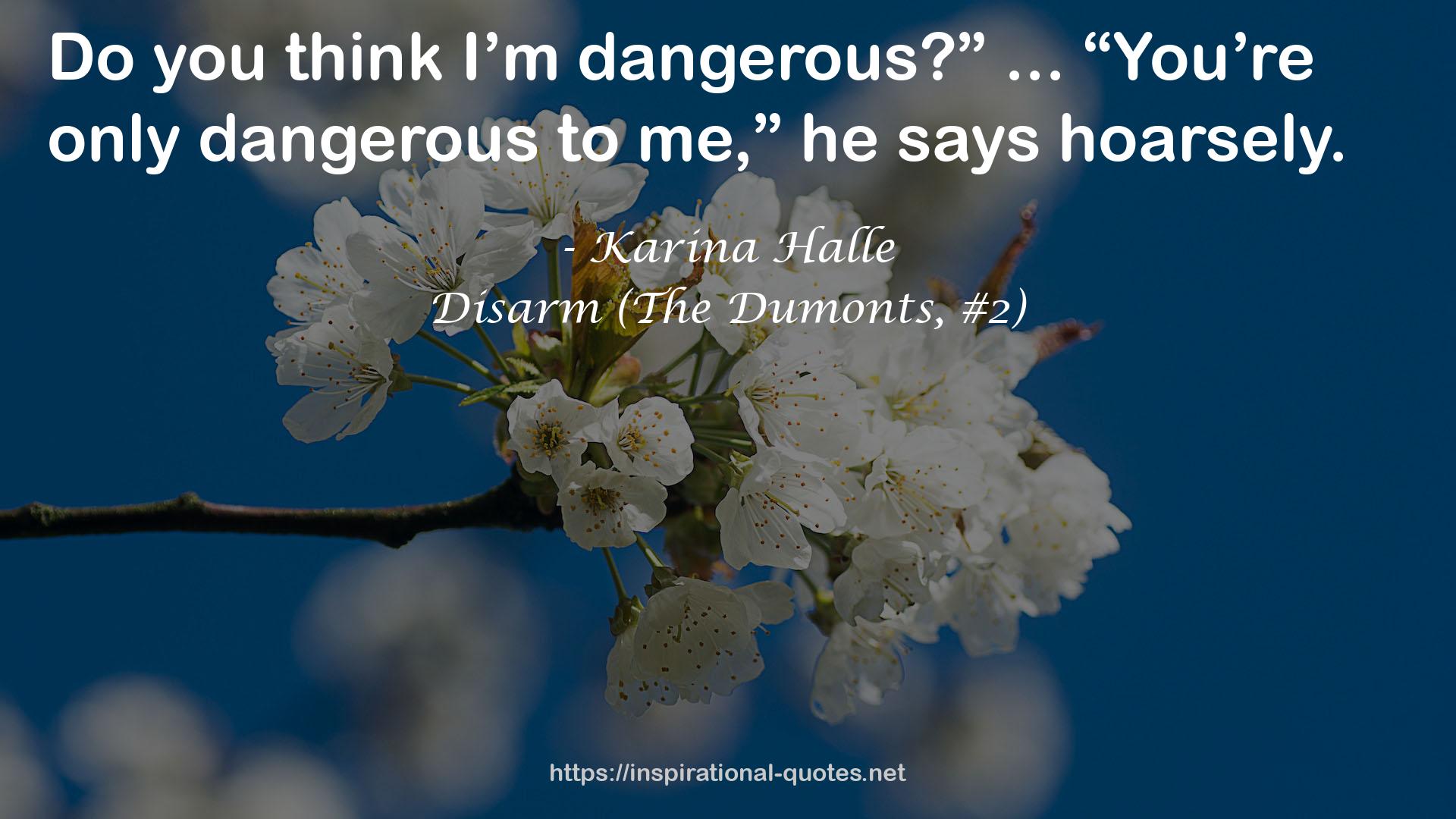 Disarm (The Dumonts, #2) QUOTES