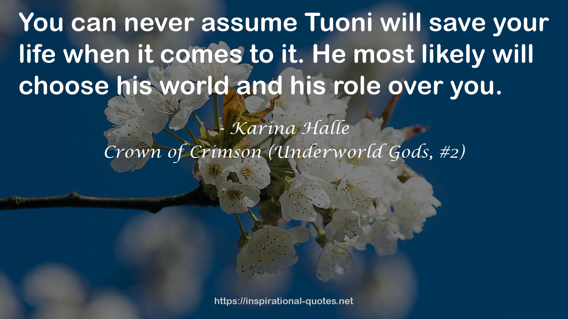 Crown of Crimson (Underworld Gods, #2) QUOTES