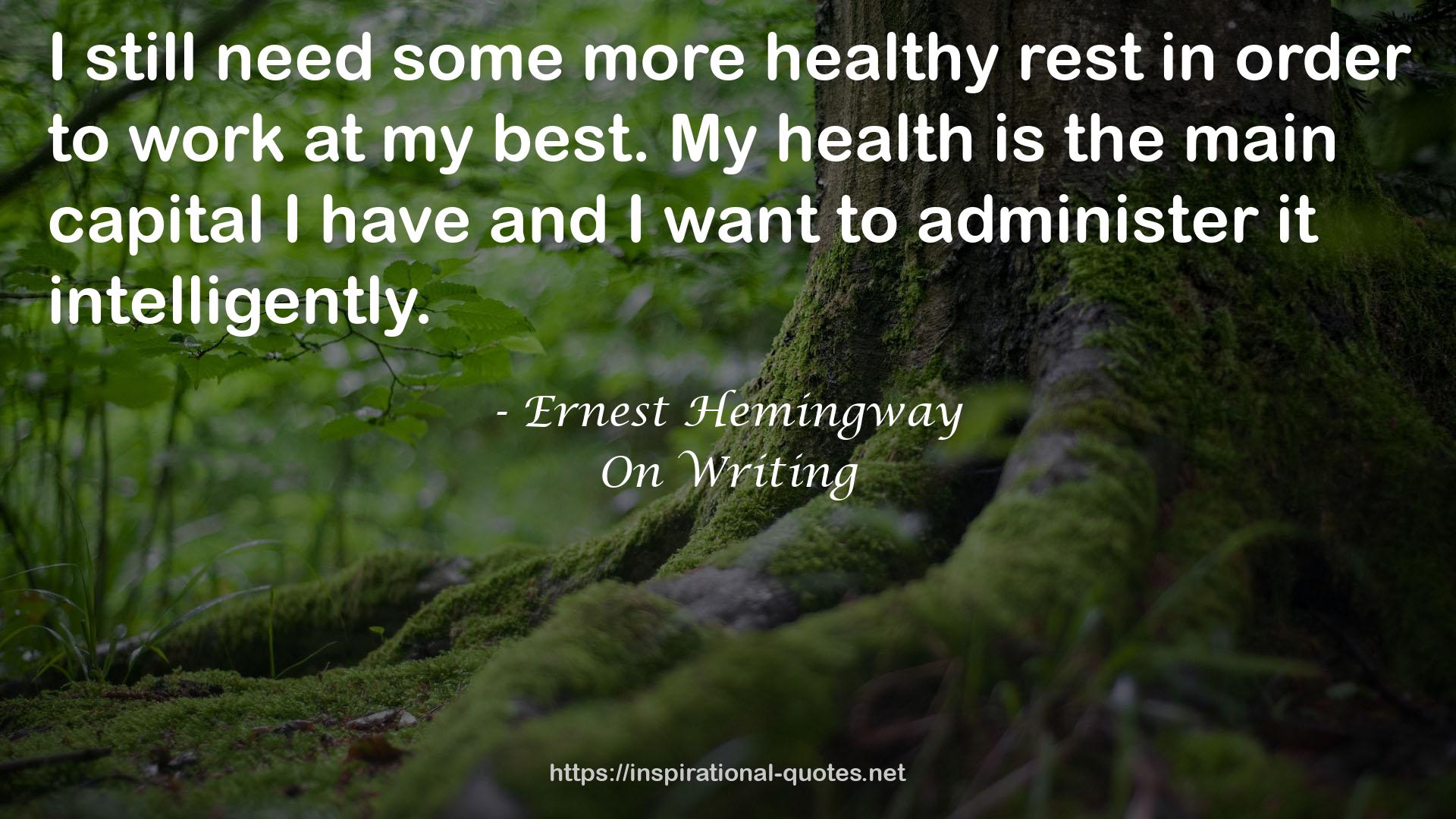 some more healthy rest  QUOTES