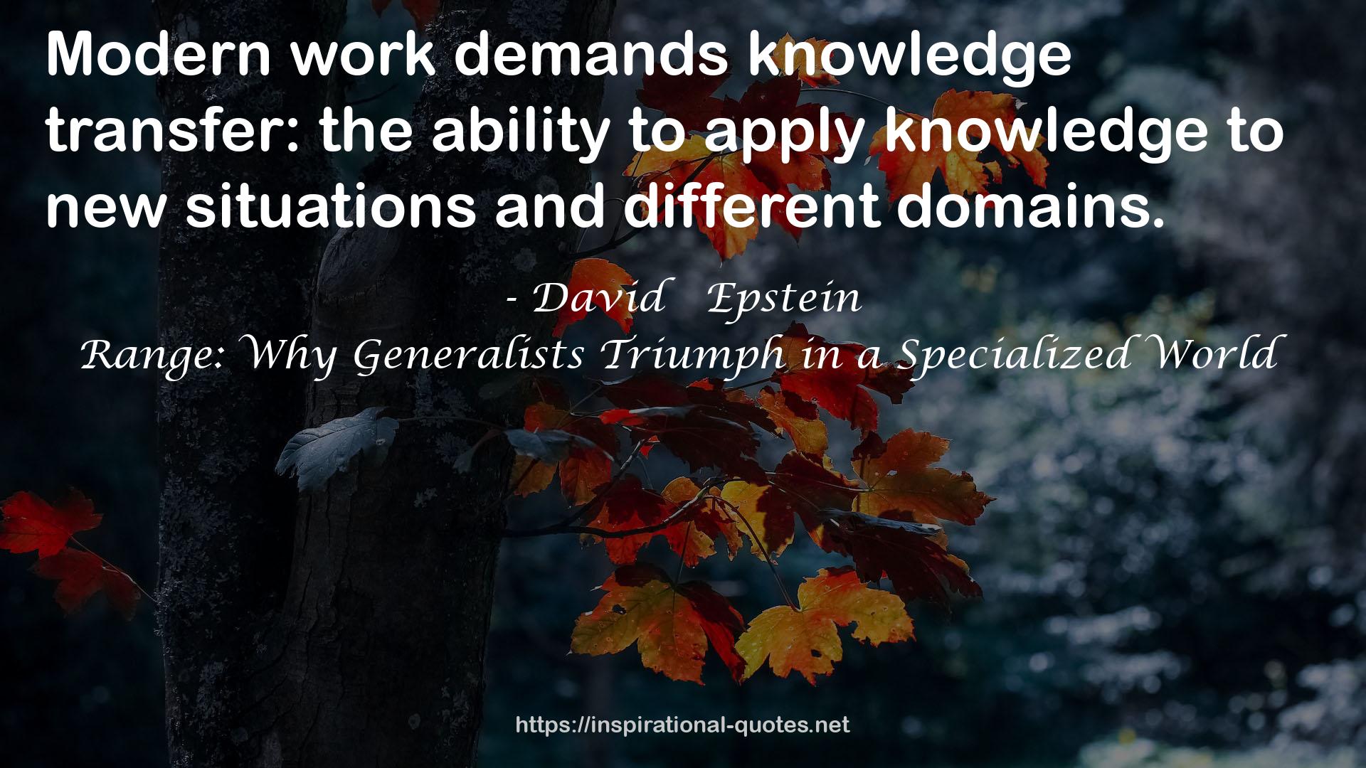 David   Epstein QUOTES