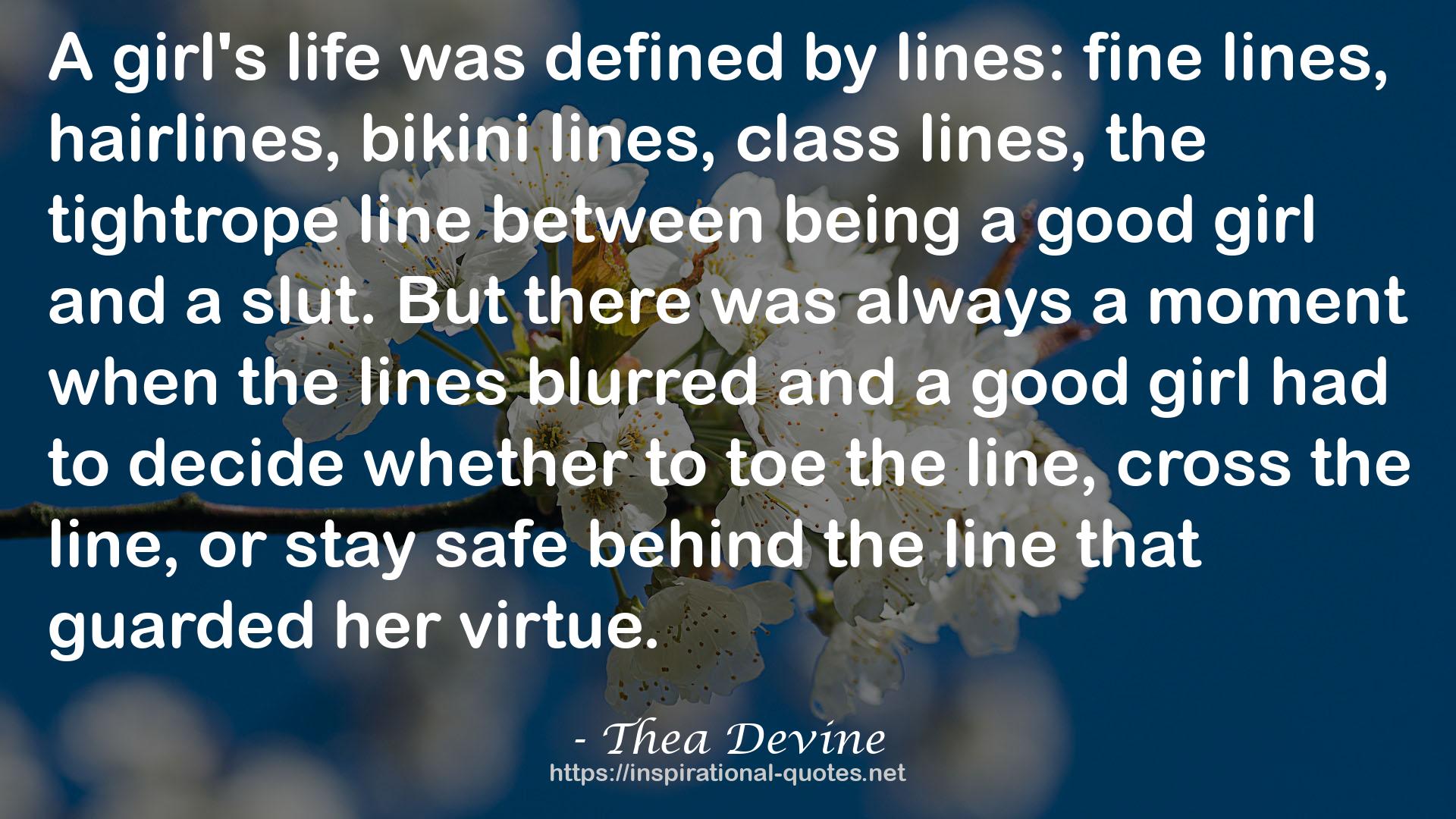 Thea Devine QUOTES