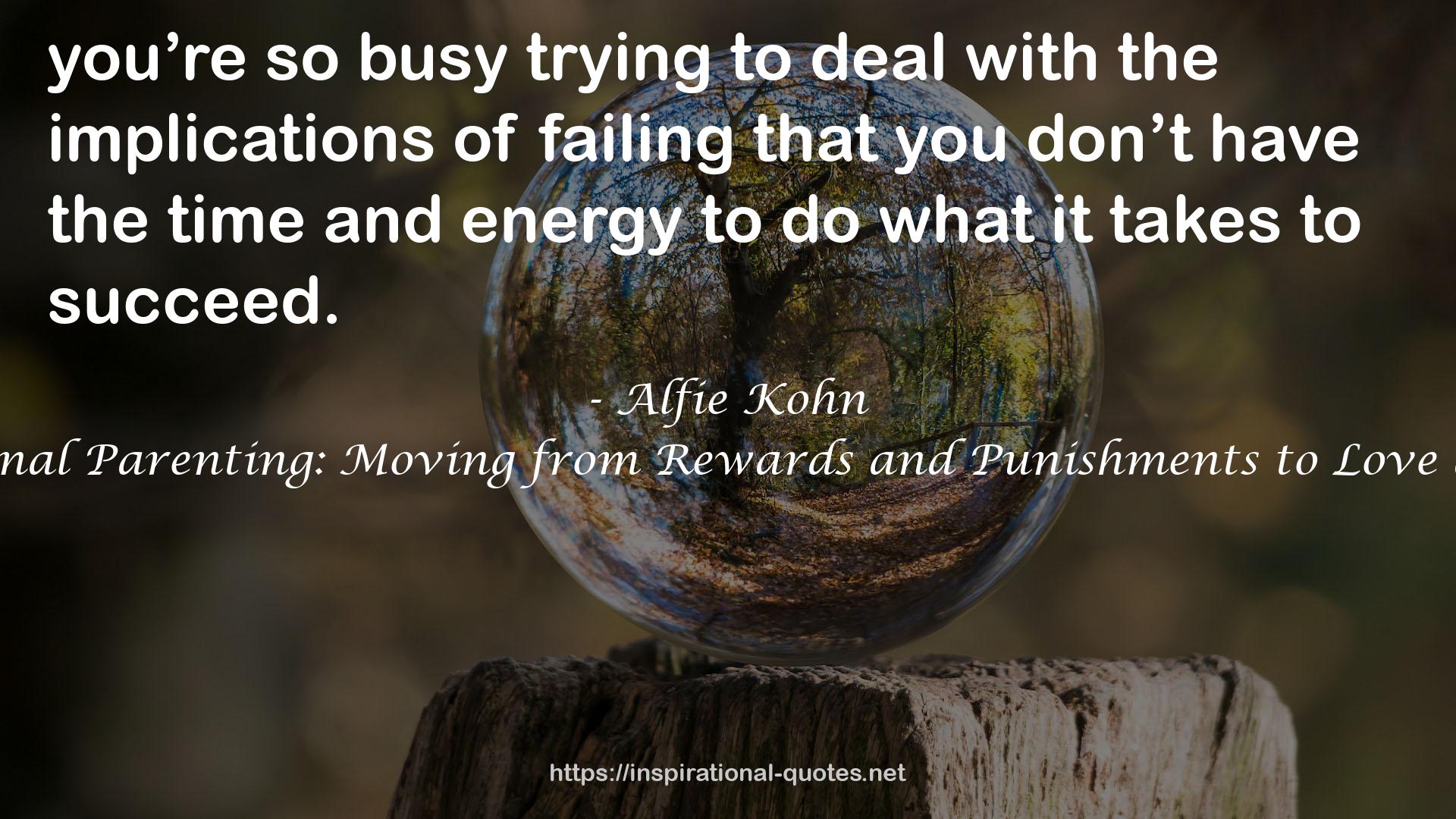 Alfie Kohn QUOTES