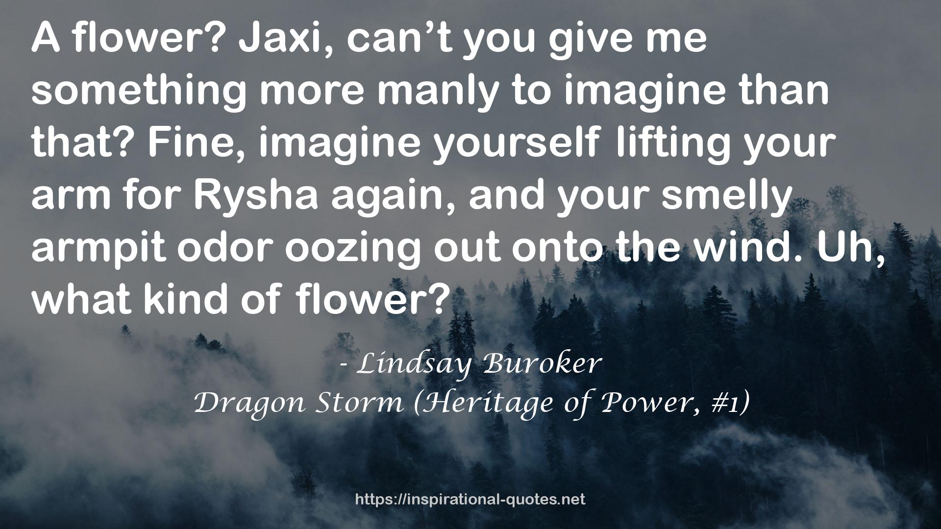 Dragon Storm (Heritage of Power, #1) QUOTES