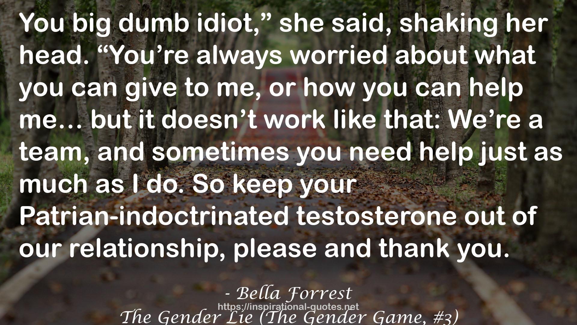 The Gender Lie (The Gender Game, #3) QUOTES