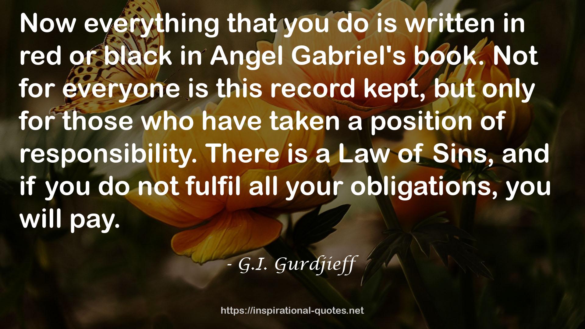 Angel Gabriel's  QUOTES