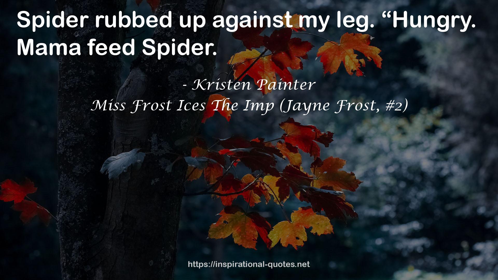 Miss Frost Ices The Imp (Jayne Frost, #2) QUOTES