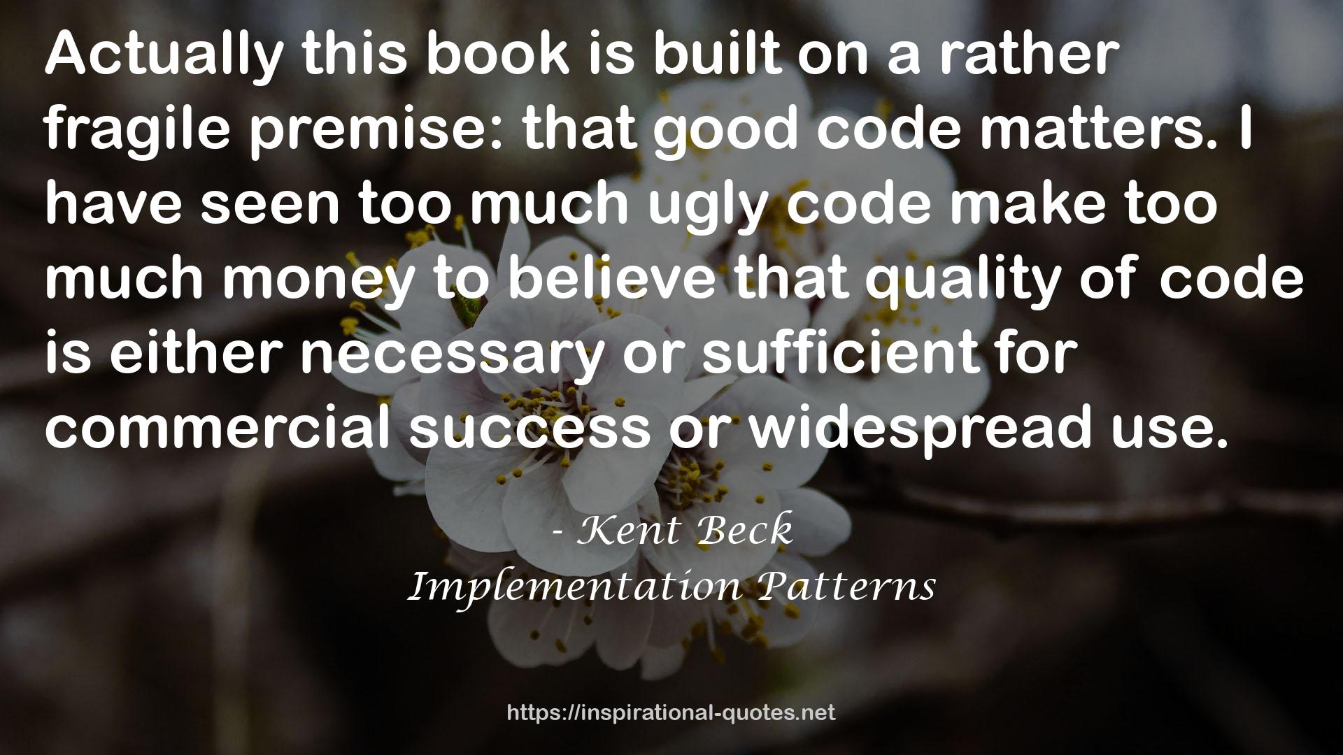 Implementation Patterns QUOTES