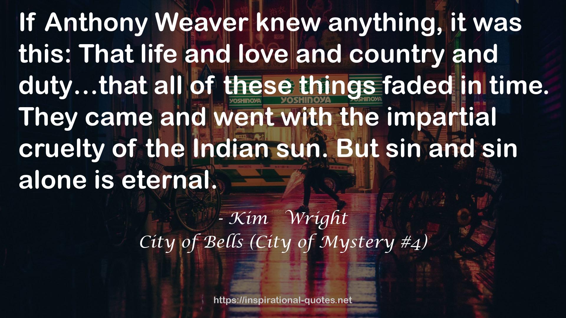 City of Bells (City of Mystery #4) QUOTES
