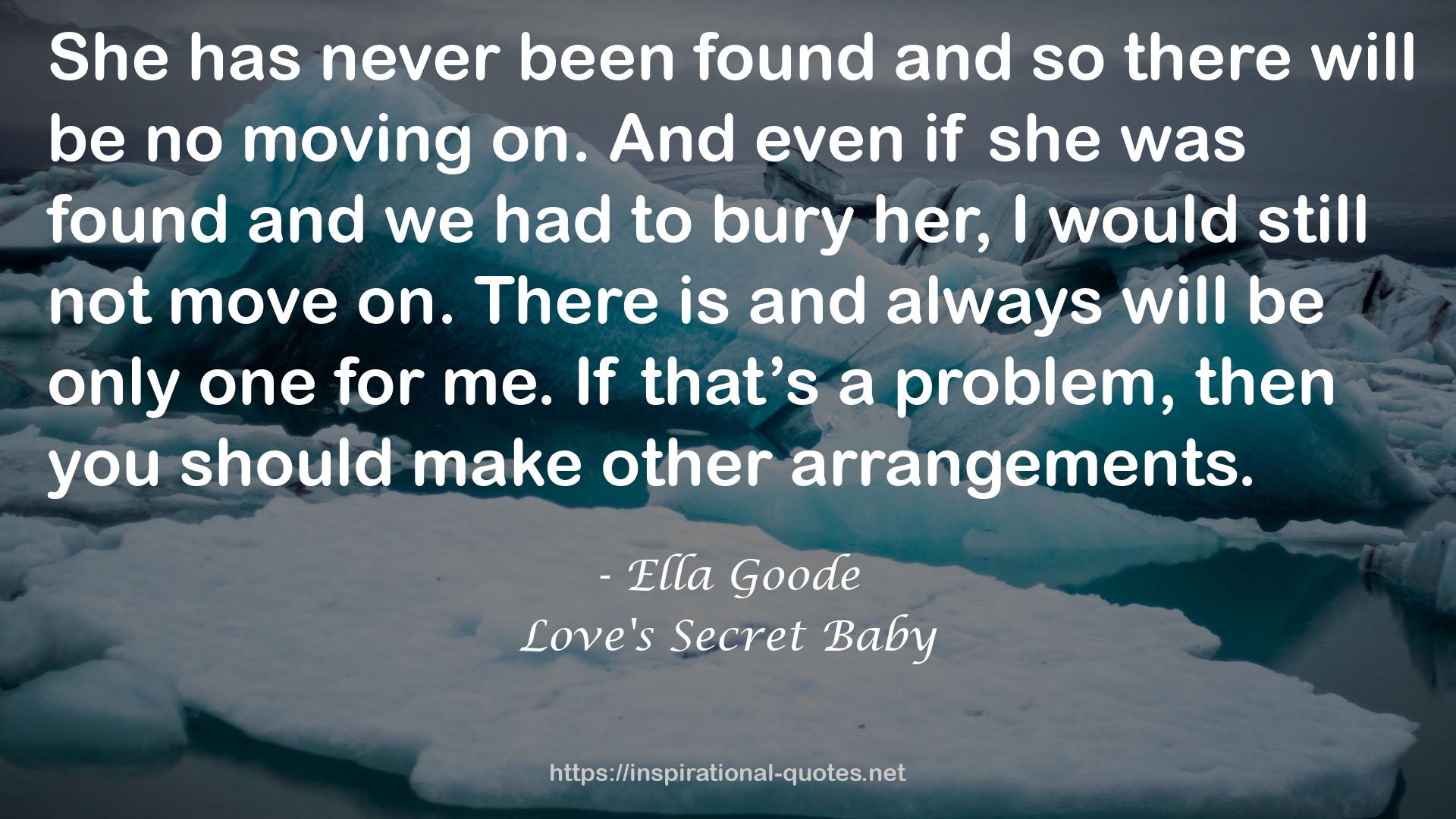 Love's Secret Baby QUOTES