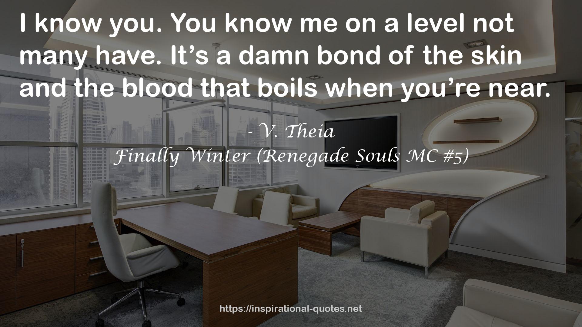 Finally Winter (Renegade Souls MC #5) QUOTES