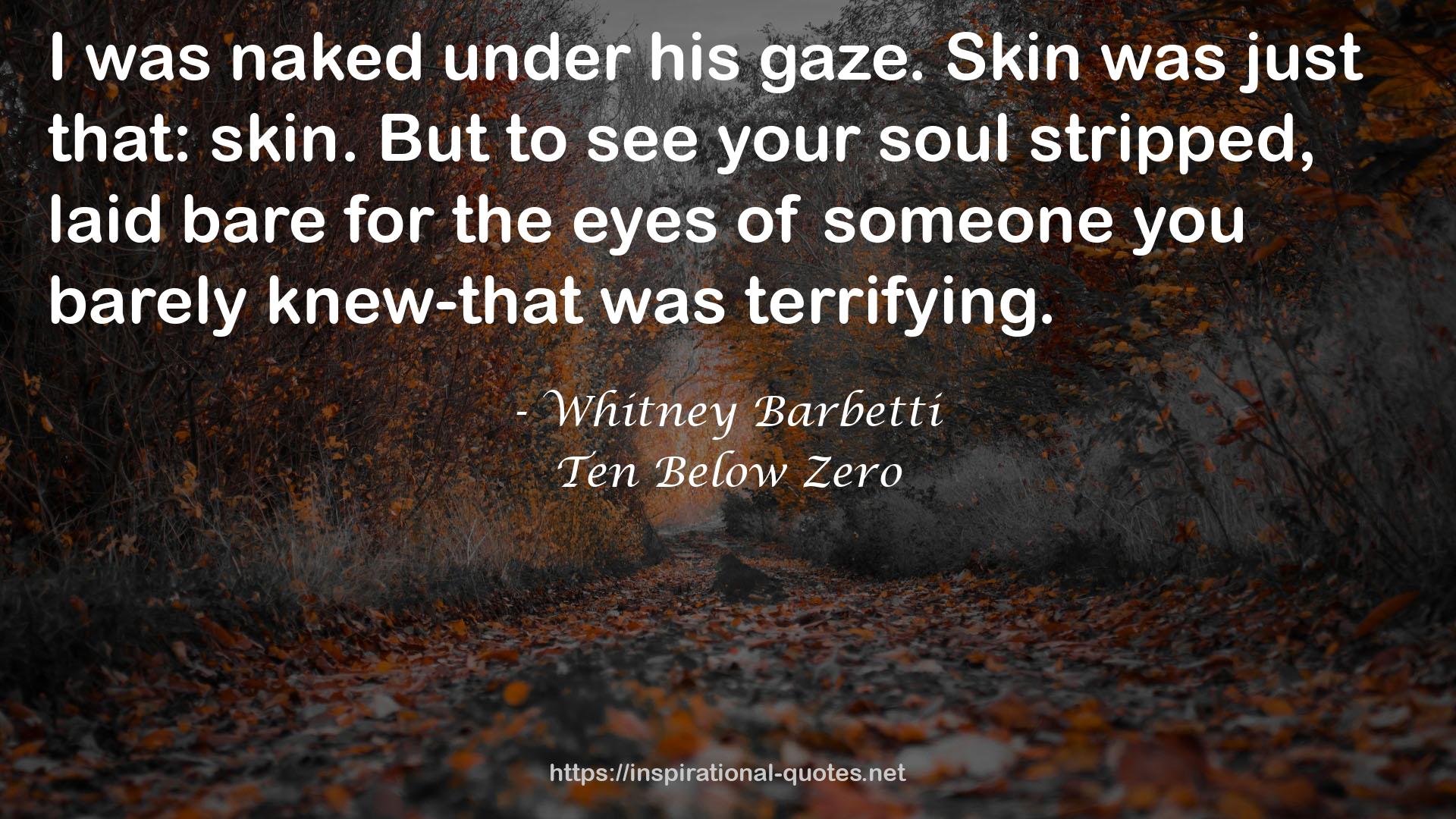 Ten Below Zero QUOTES