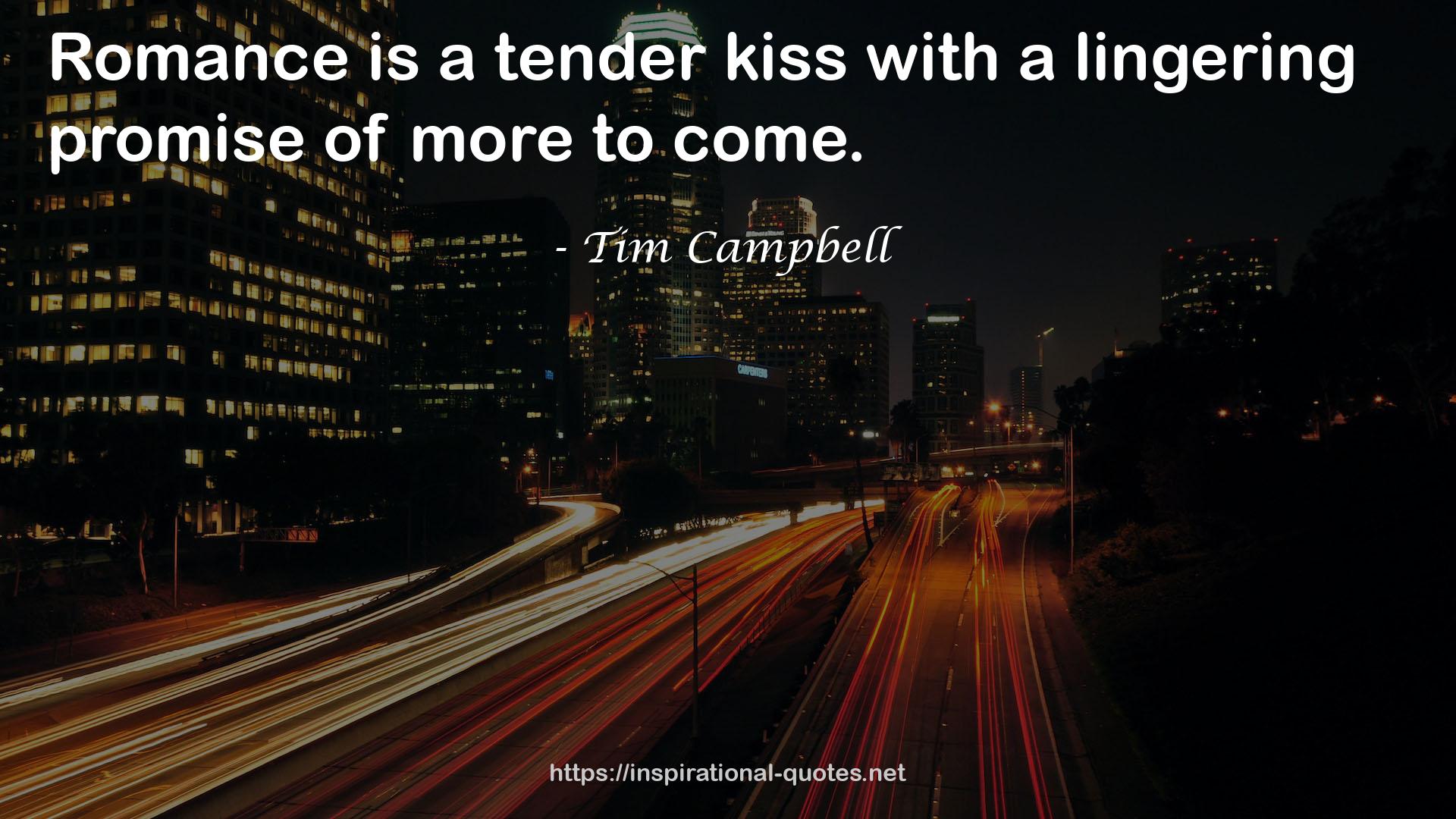 a tender kiss  QUOTES