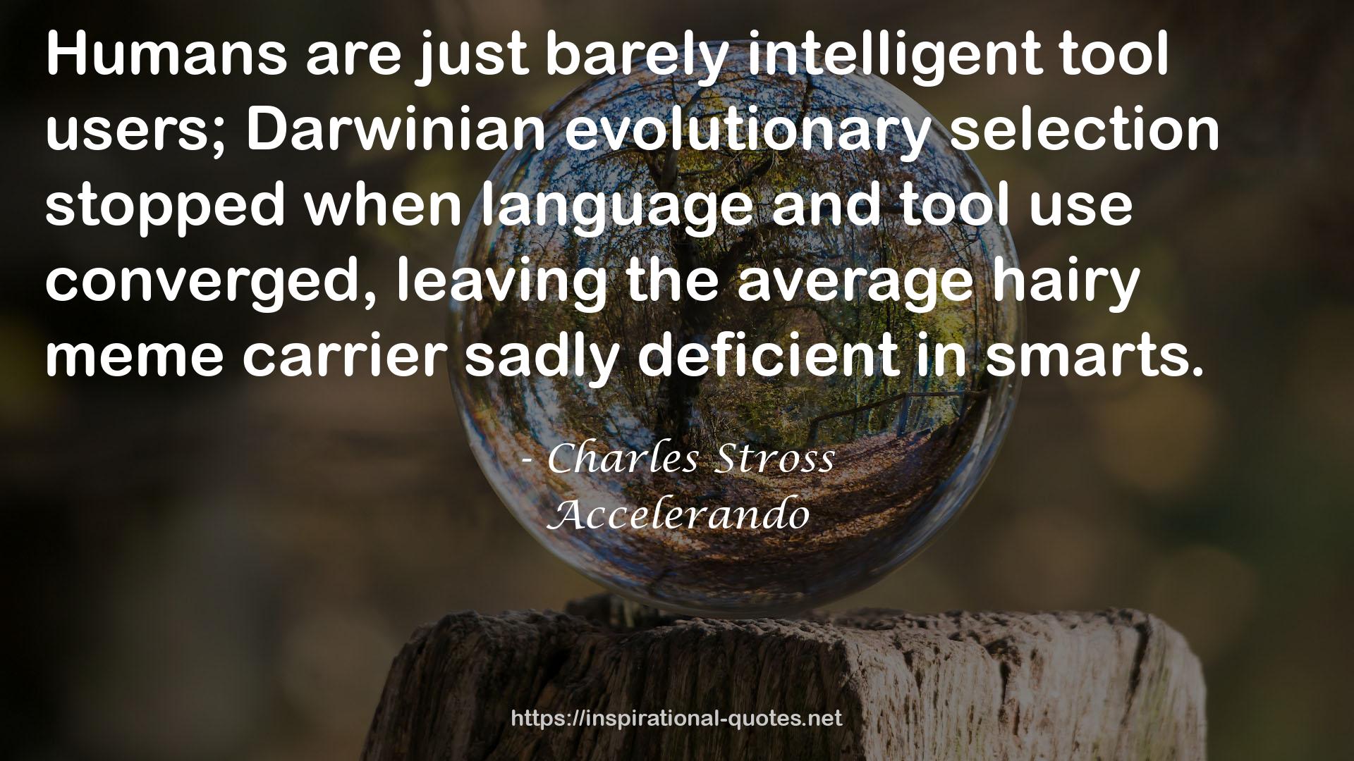 Darwinian evolutionary selection  QUOTES