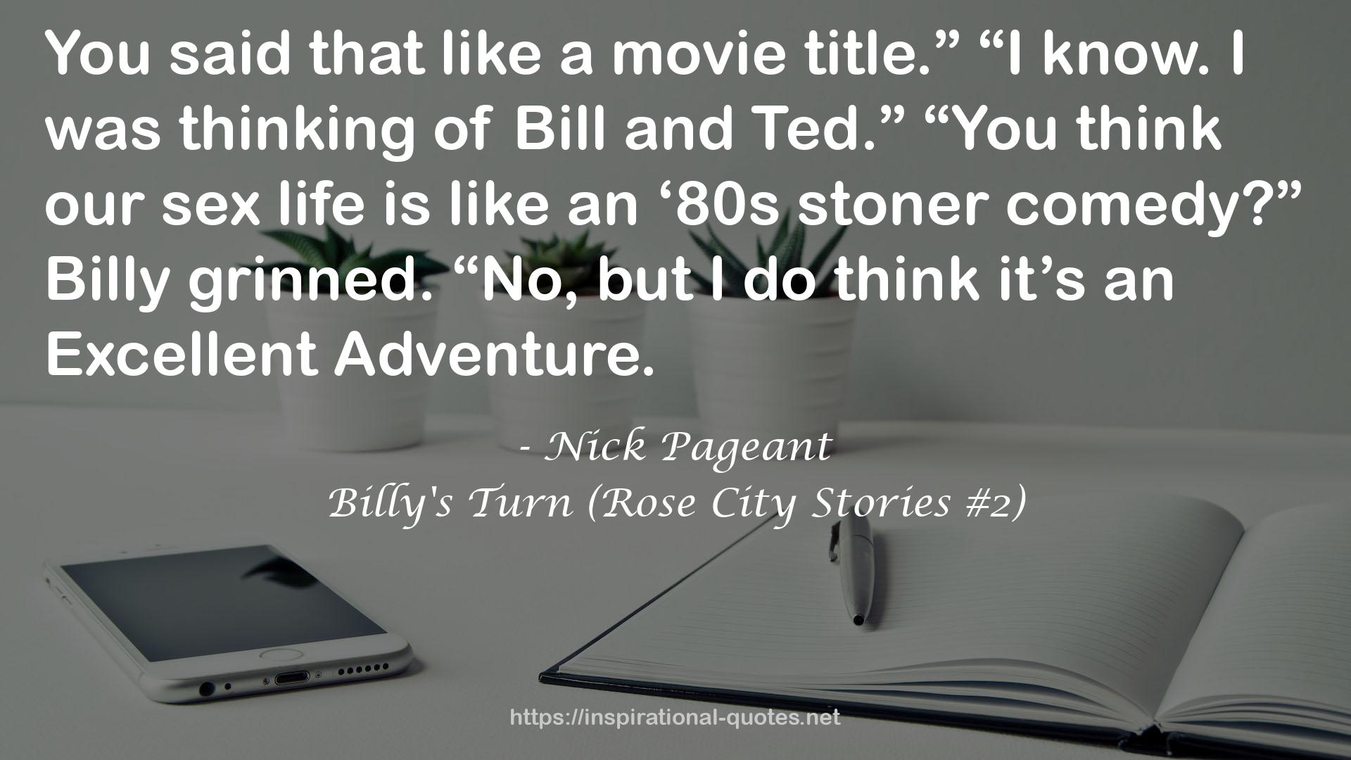 Billy's Turn (Rose City Stories #2) QUOTES