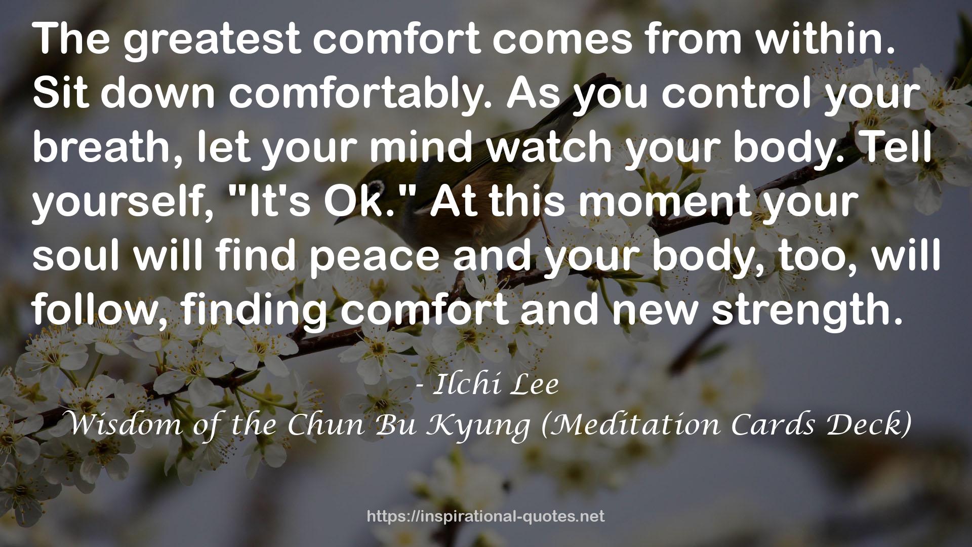 Wisdom of the Chun Bu Kyung (Meditation Cards Deck) QUOTES