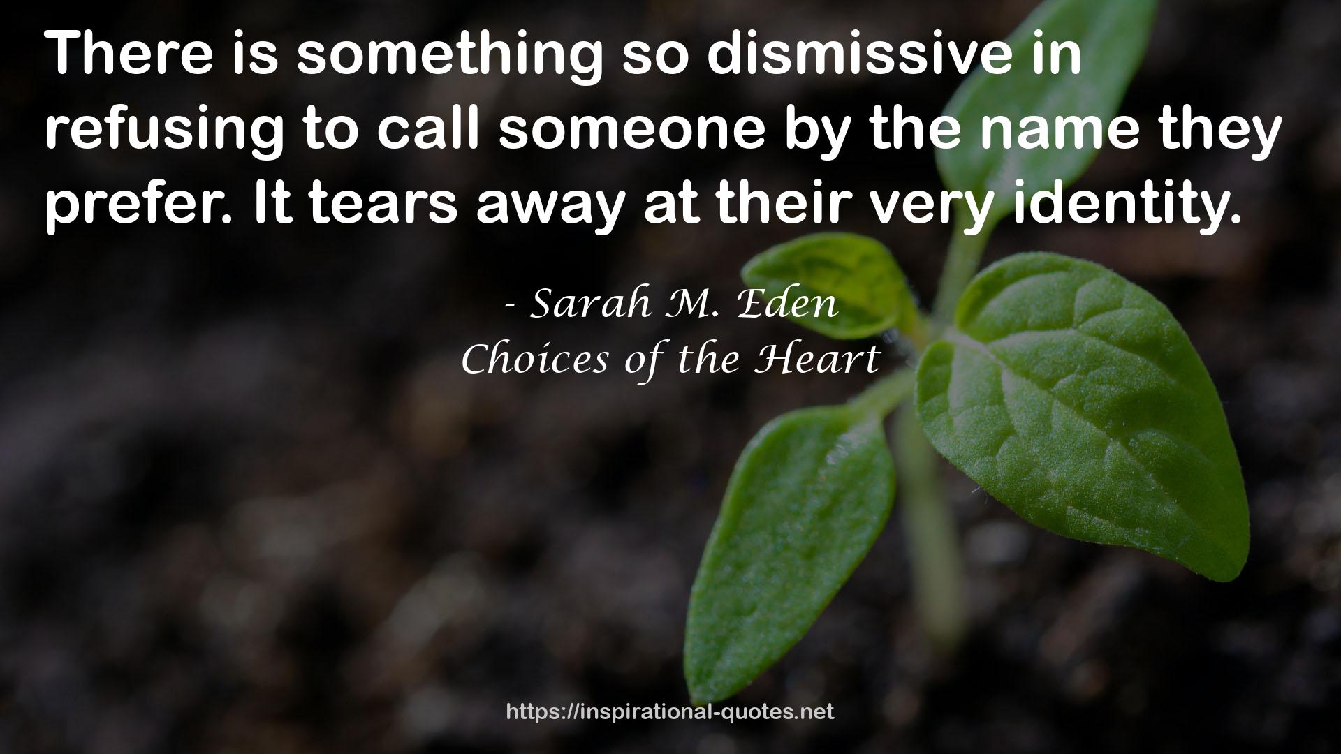 Choices of the Heart QUOTES