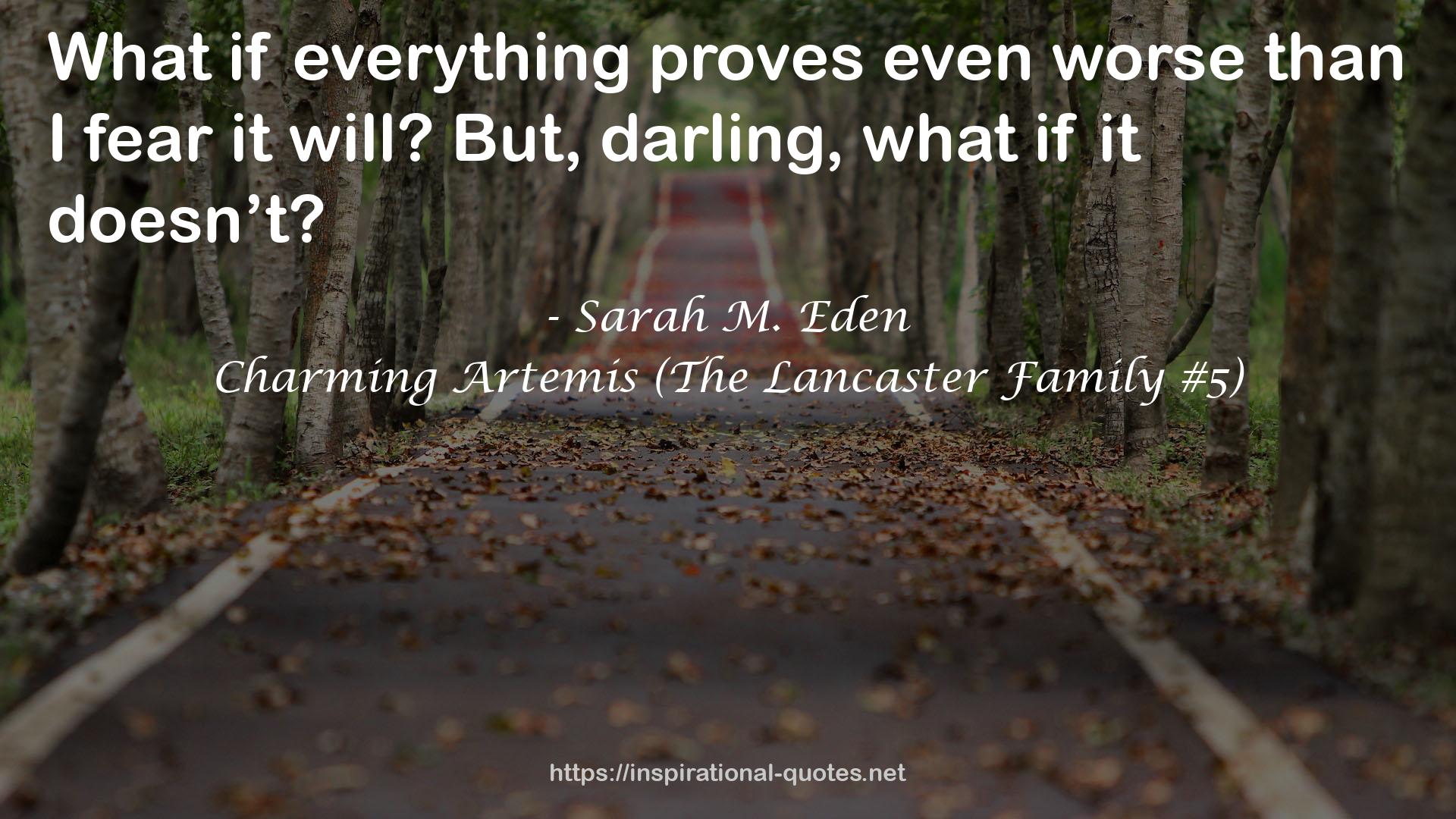 Charming Artemis (The Lancaster Family #5) QUOTES