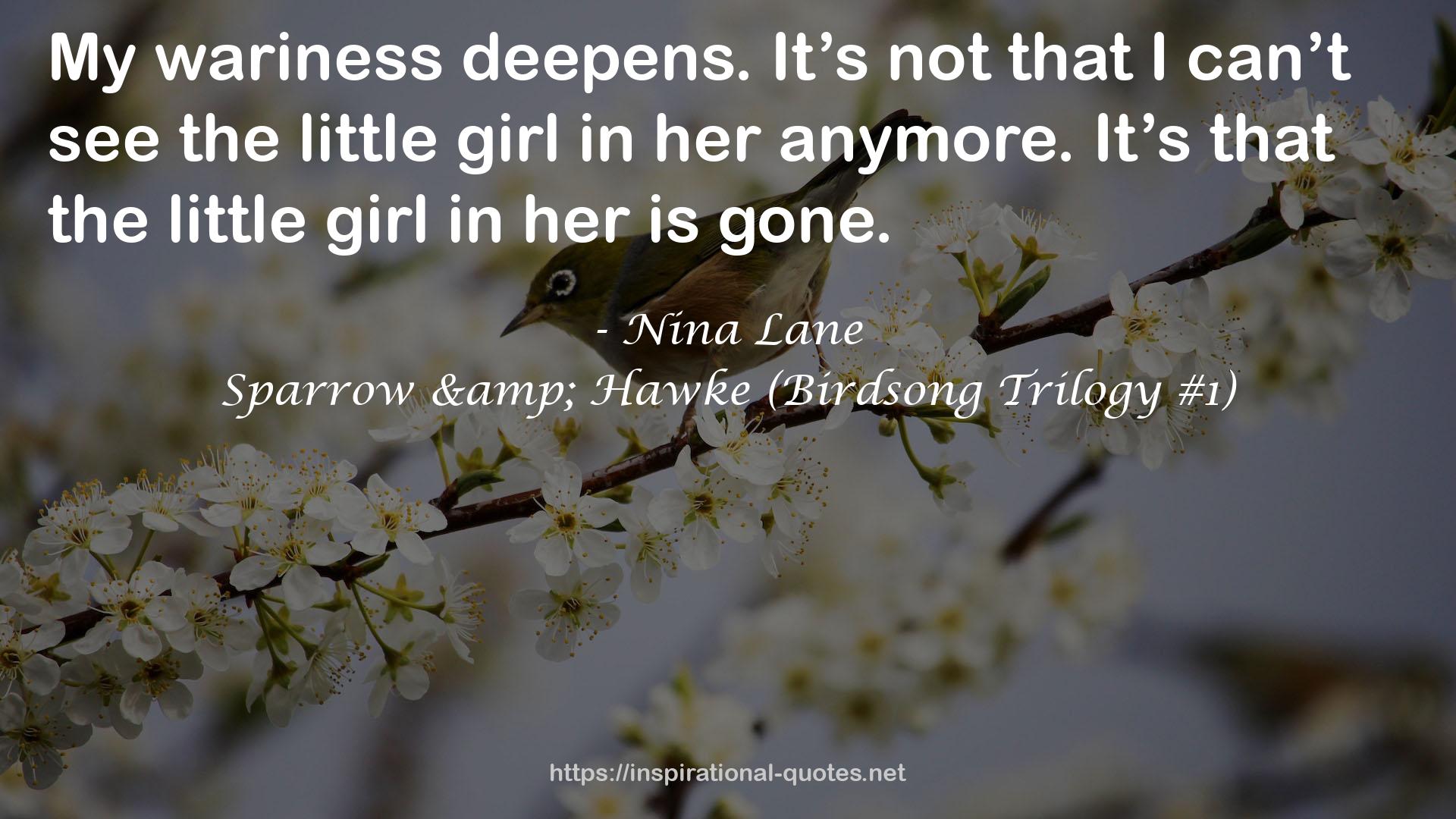 Sparrow & Hawke (Birdsong Trilogy #1) QUOTES