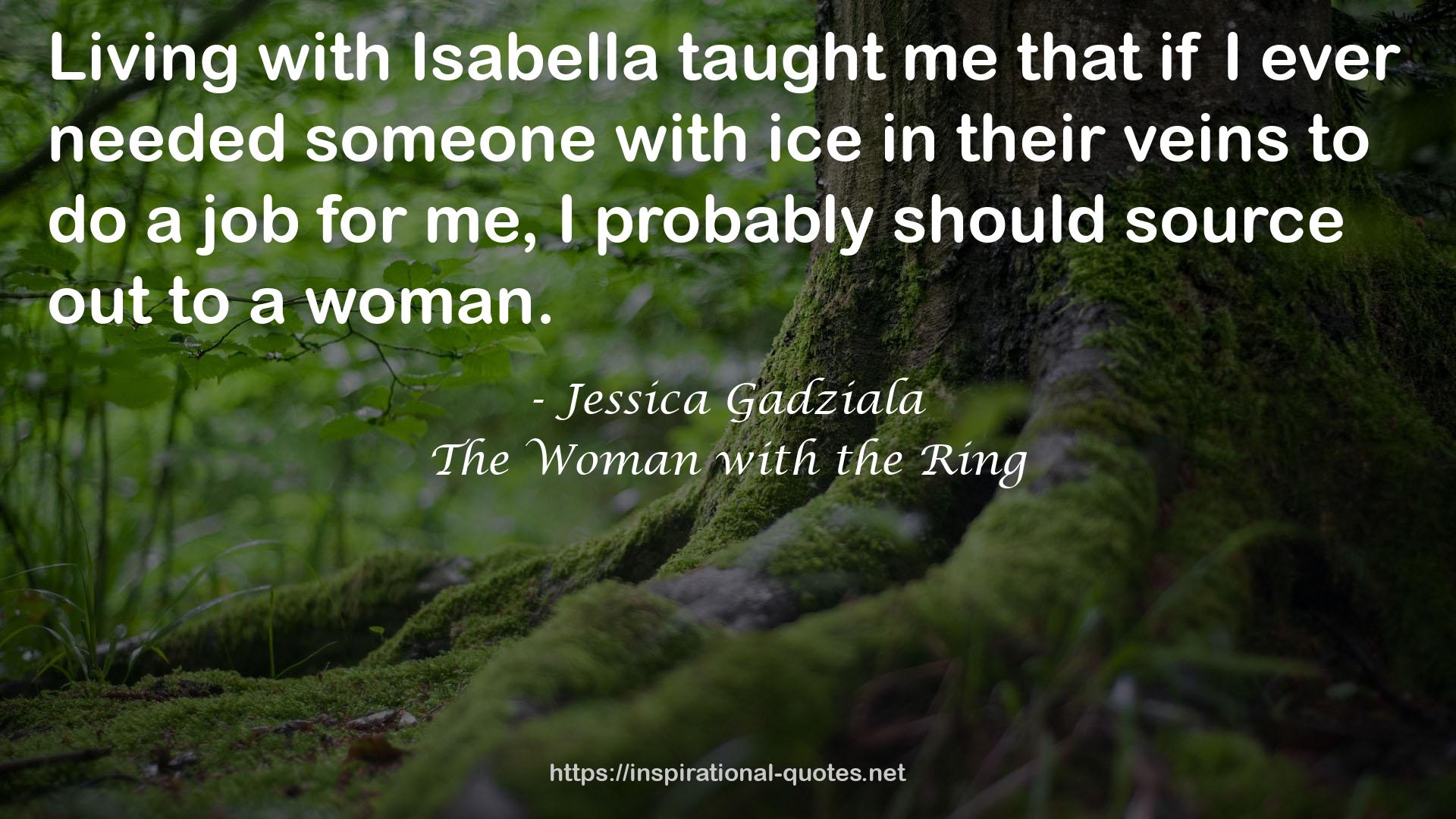 The Woman with the Ring QUOTES