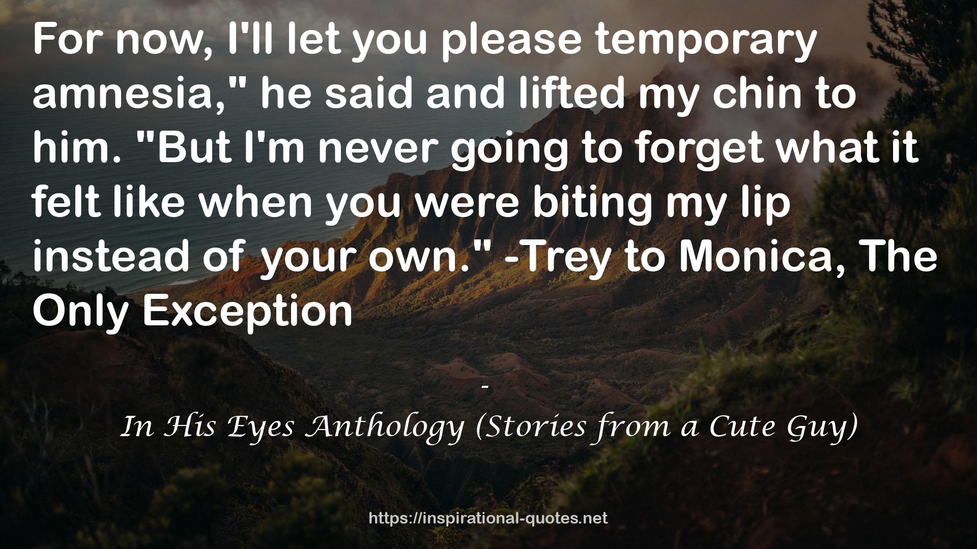 In His Eyes Anthology (Stories from a Cute Guy) QUOTES