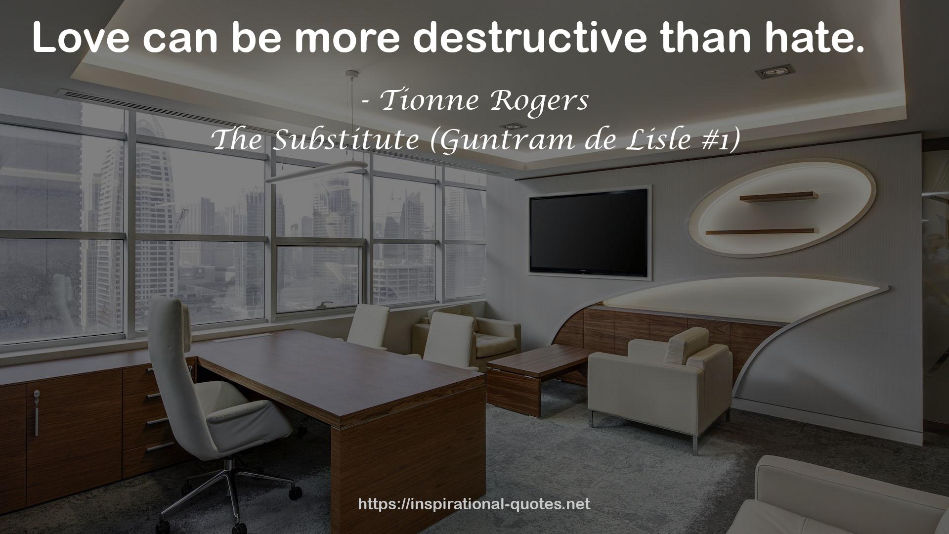 The Substitute (Guntram de Lisle #1) QUOTES