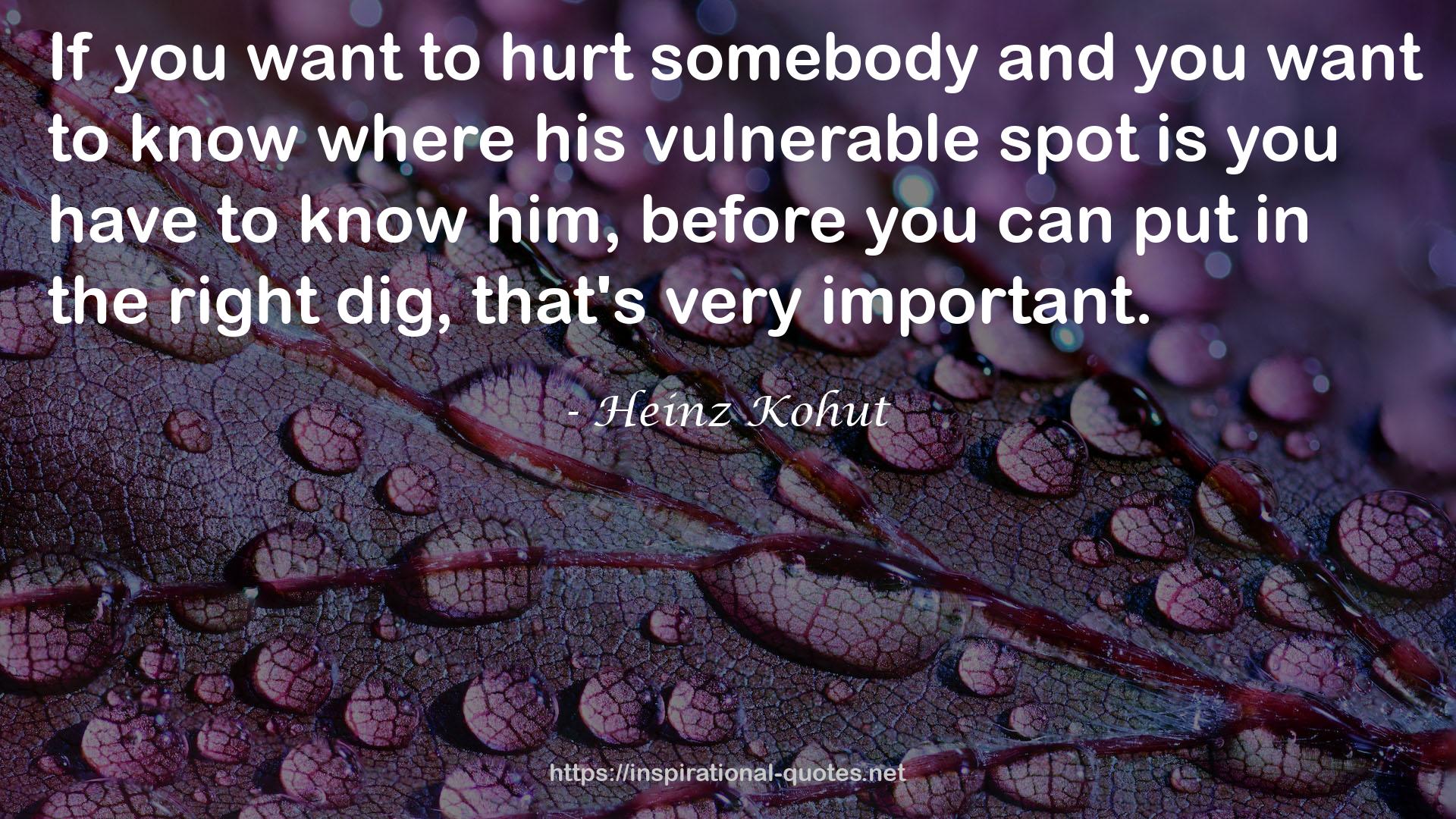 Heinz Kohut QUOTES