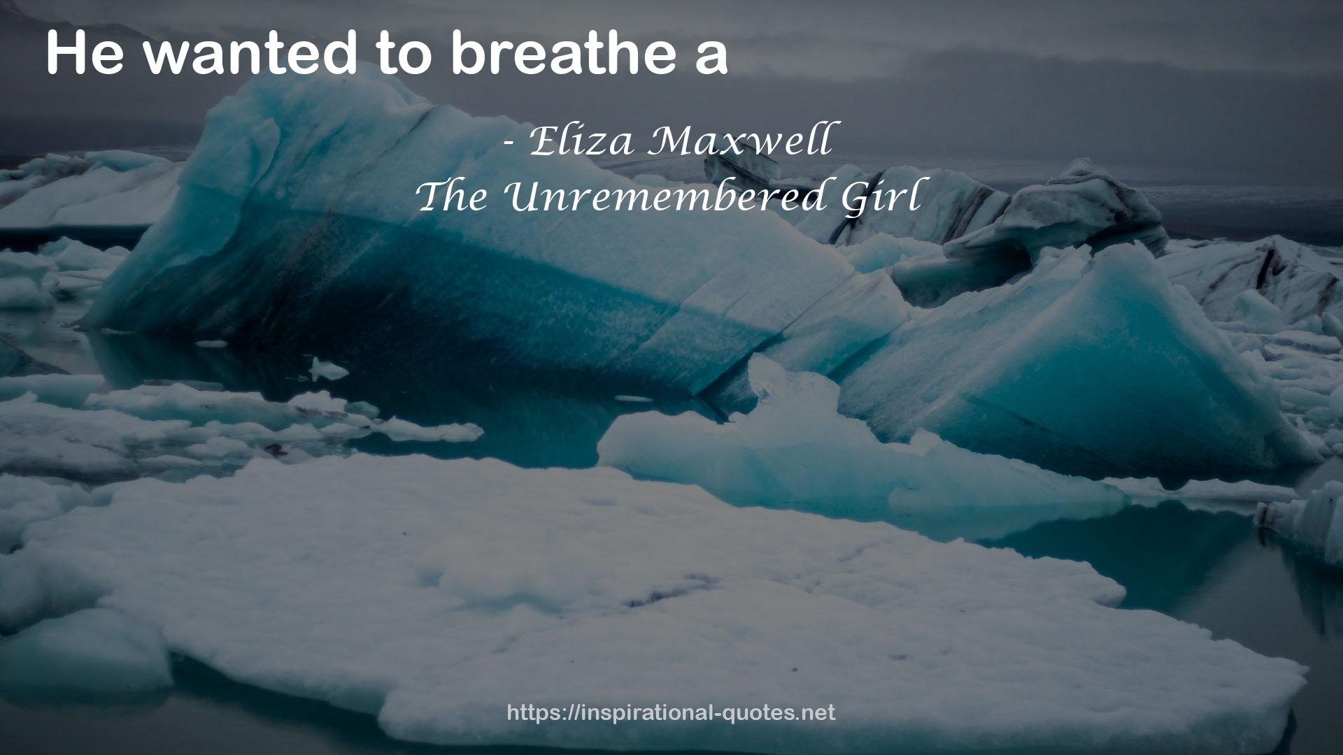 Eliza Maxwell QUOTES