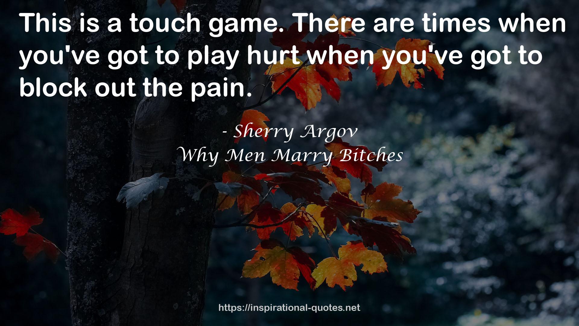 Why Men Marry Bitches QUOTES