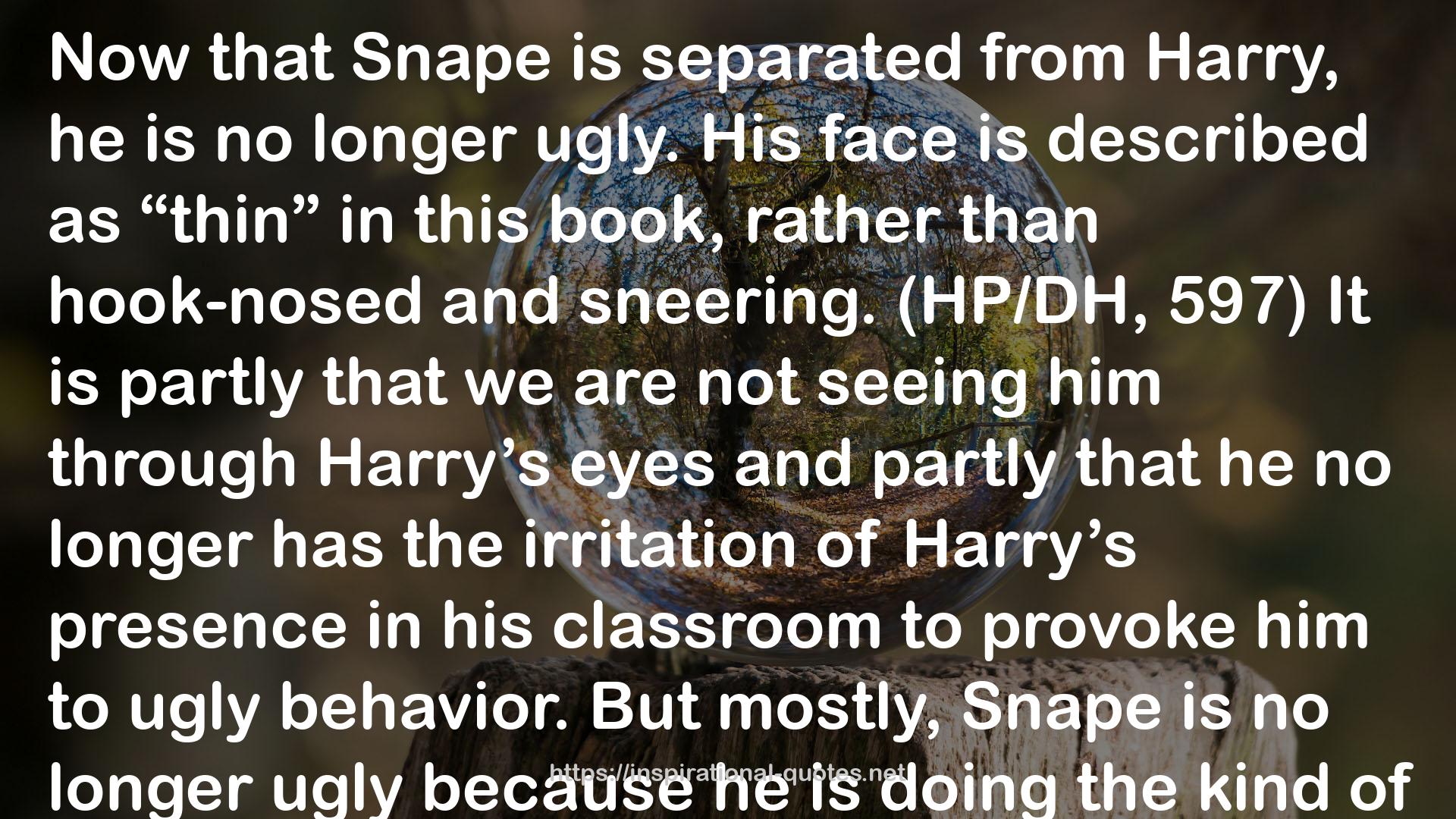 Snape: A Definitive Reading QUOTES