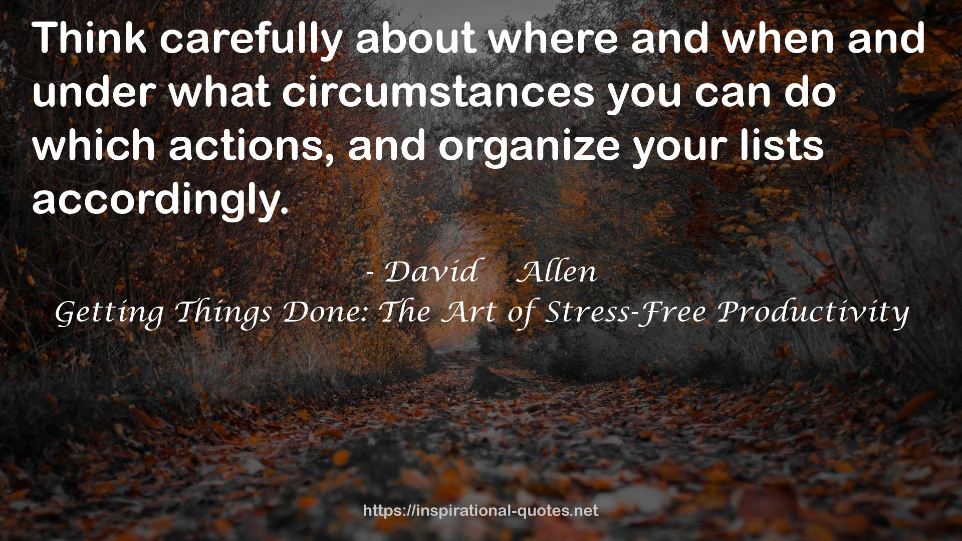 David    Allen QUOTES