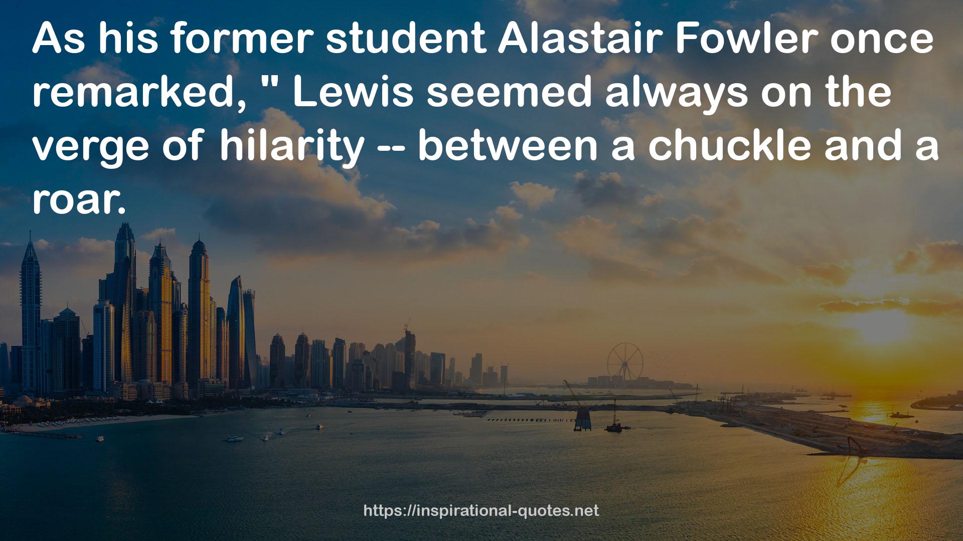 Alastair Fowler  QUOTES