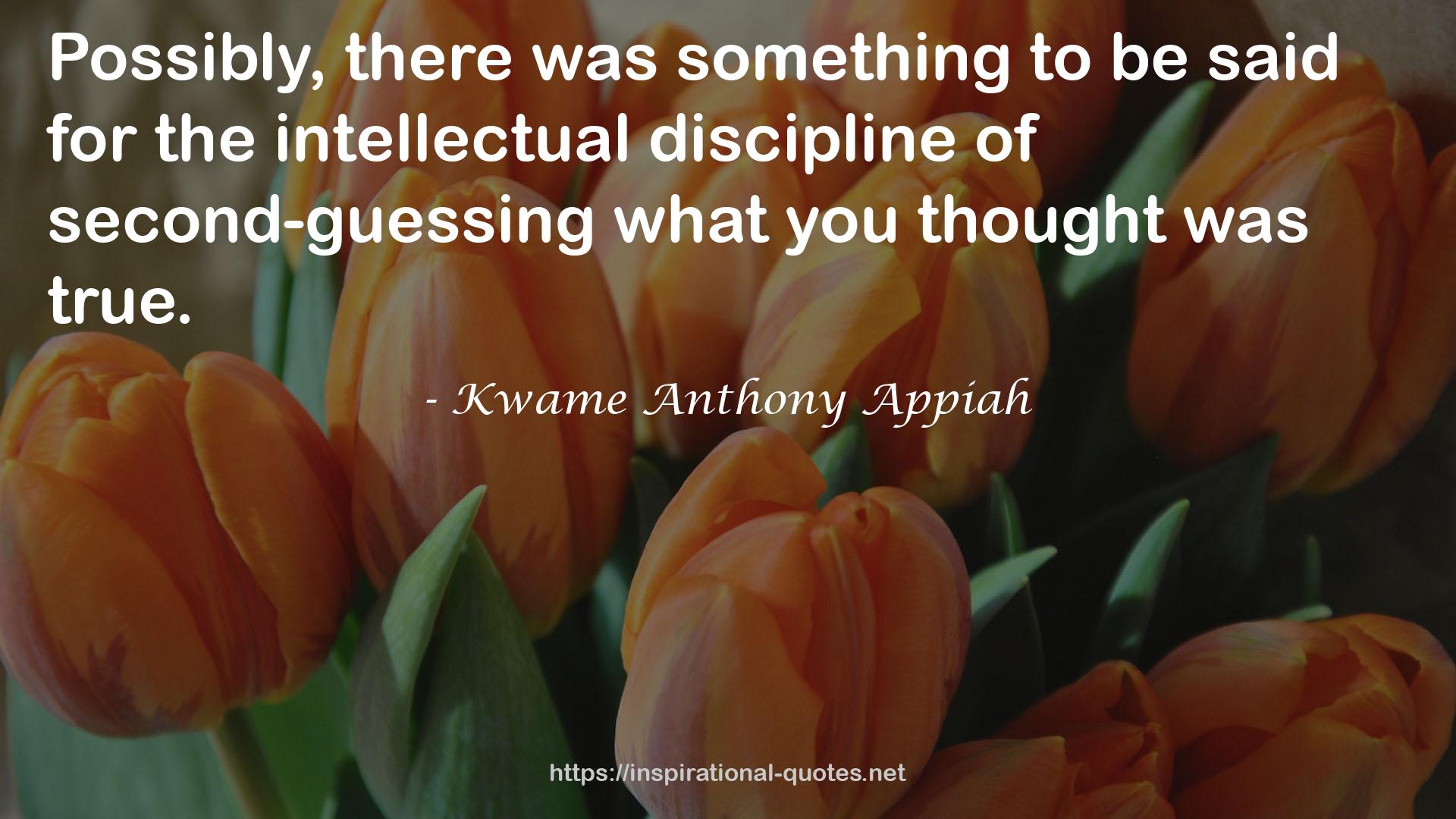 Kwame Anthony Appiah QUOTES