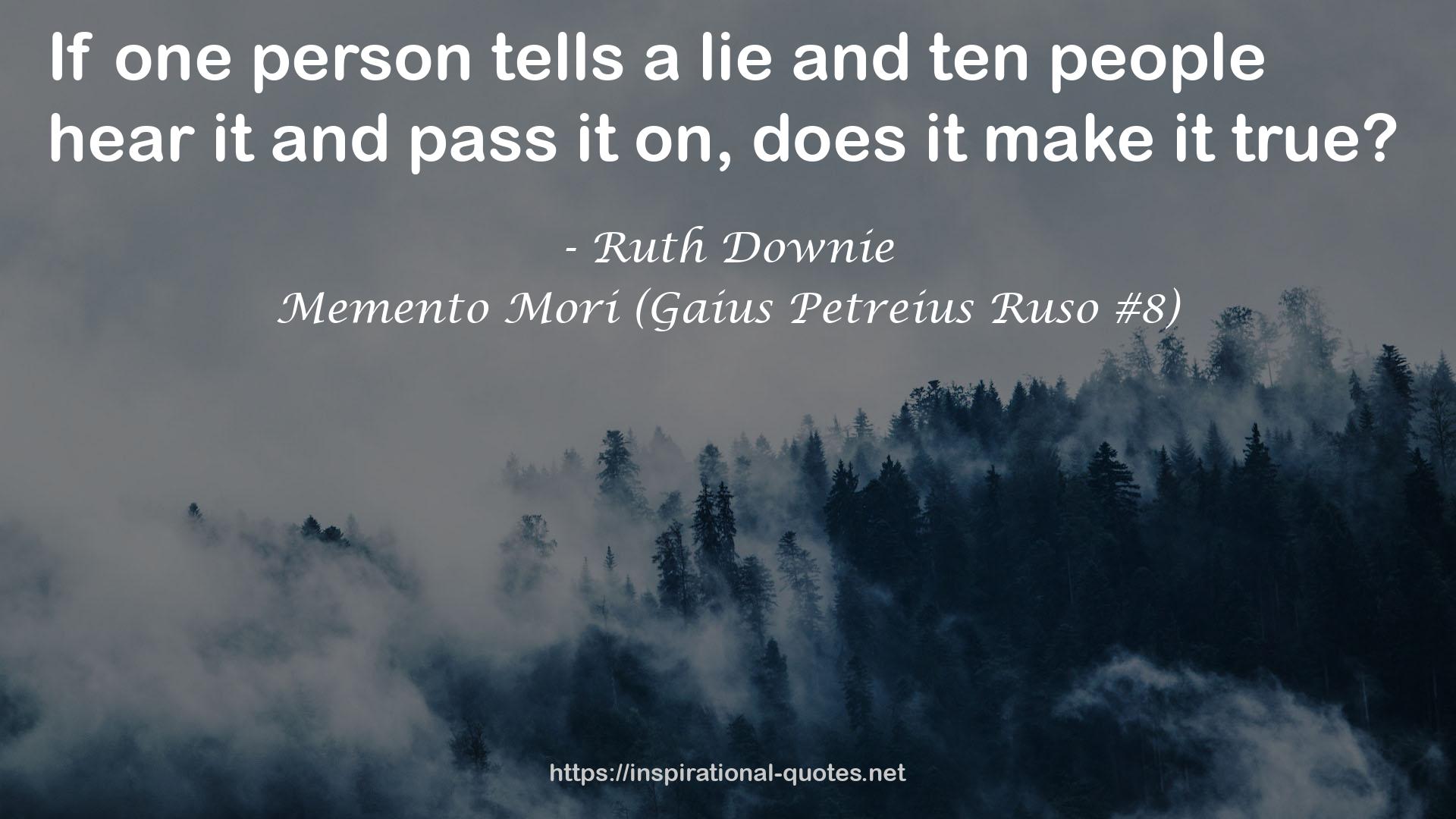 Memento Mori (Gaius Petreius Ruso #8) QUOTES