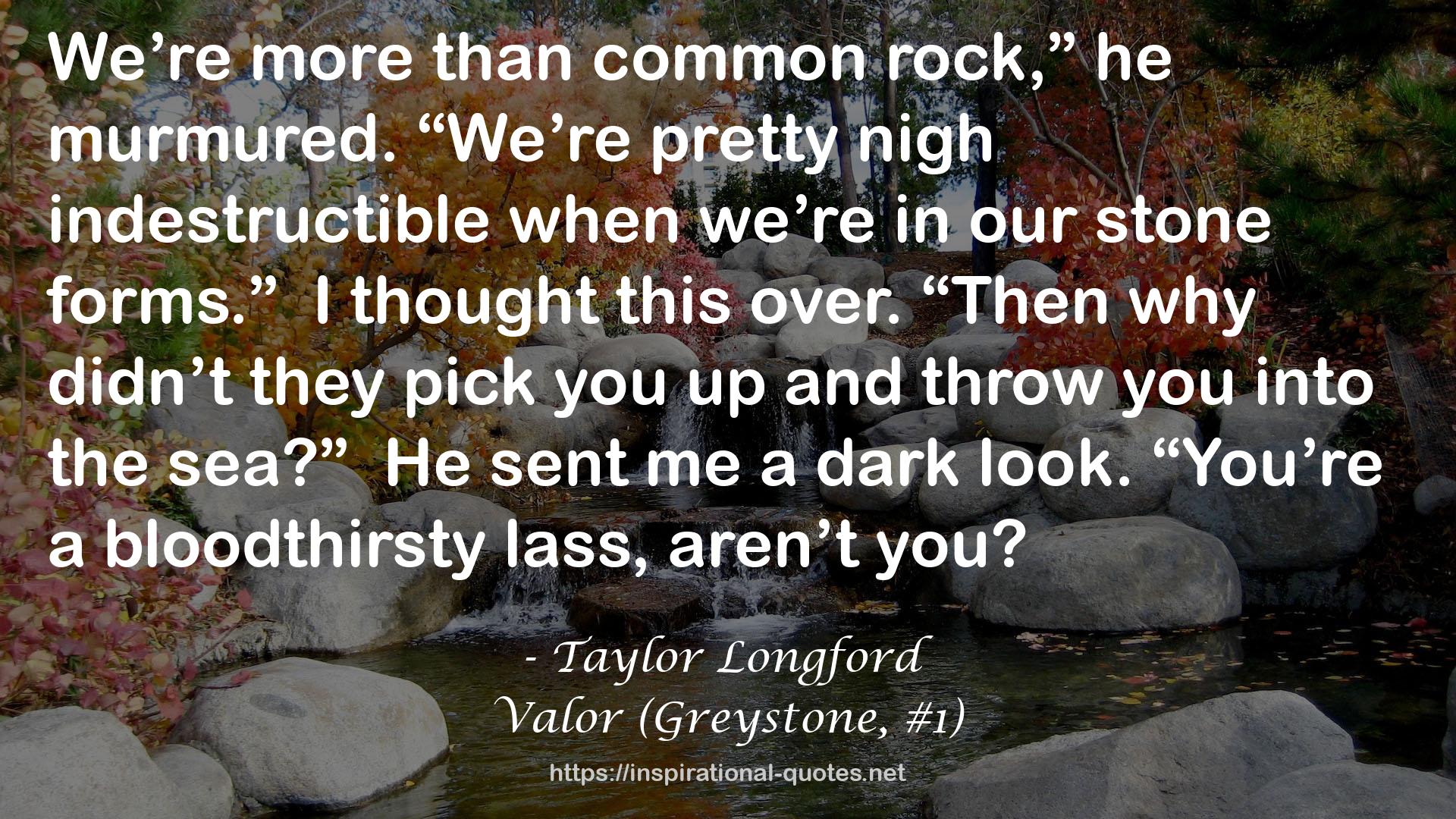 Valor (Greystone, #1) QUOTES
