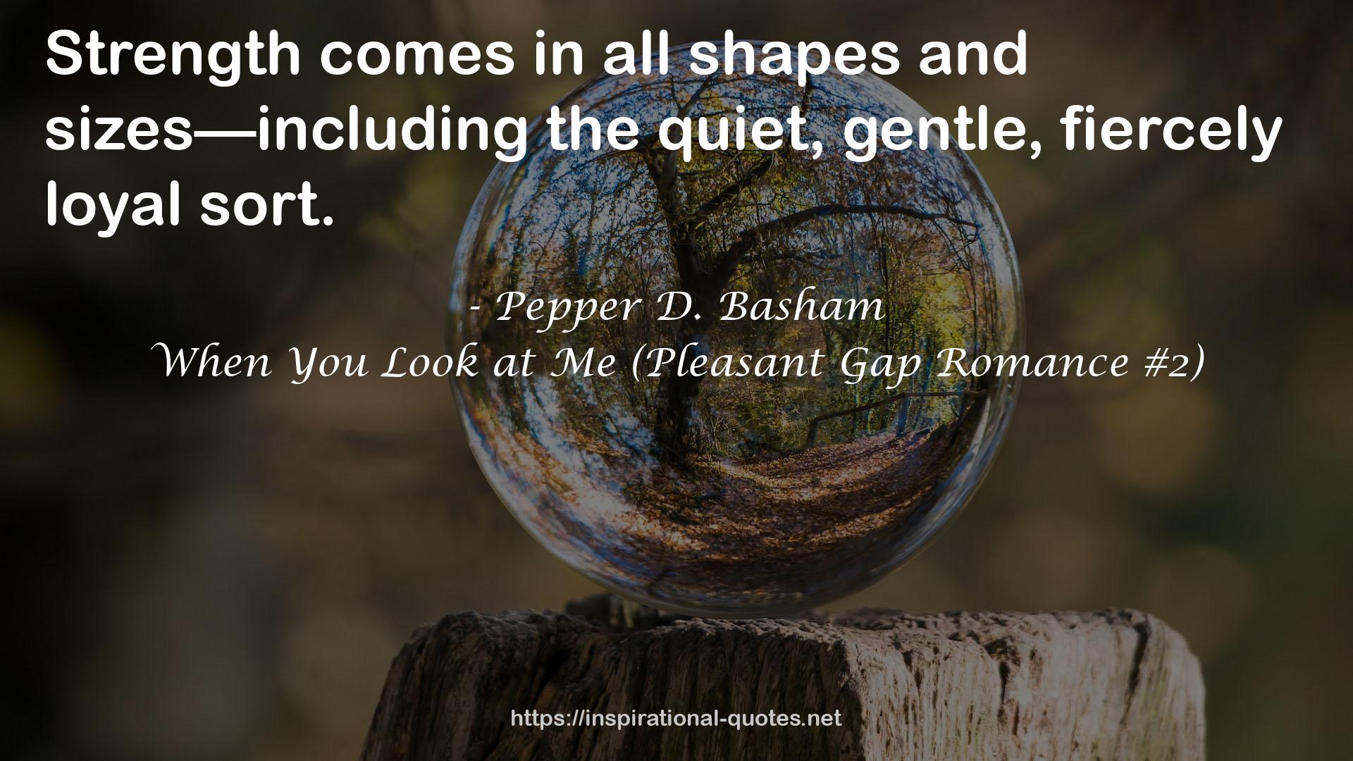 When You Look at Me (Pleasant Gap Romance #2) QUOTES