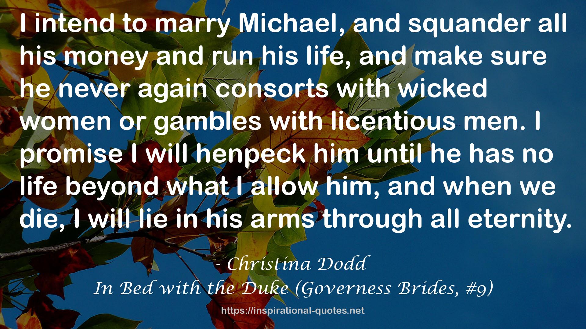 In Bed with the Duke (Governess Brides, #9) QUOTES