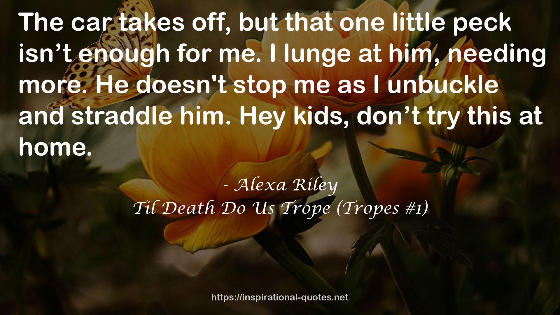 Til Death Do Us Trope (Tropes #1) QUOTES