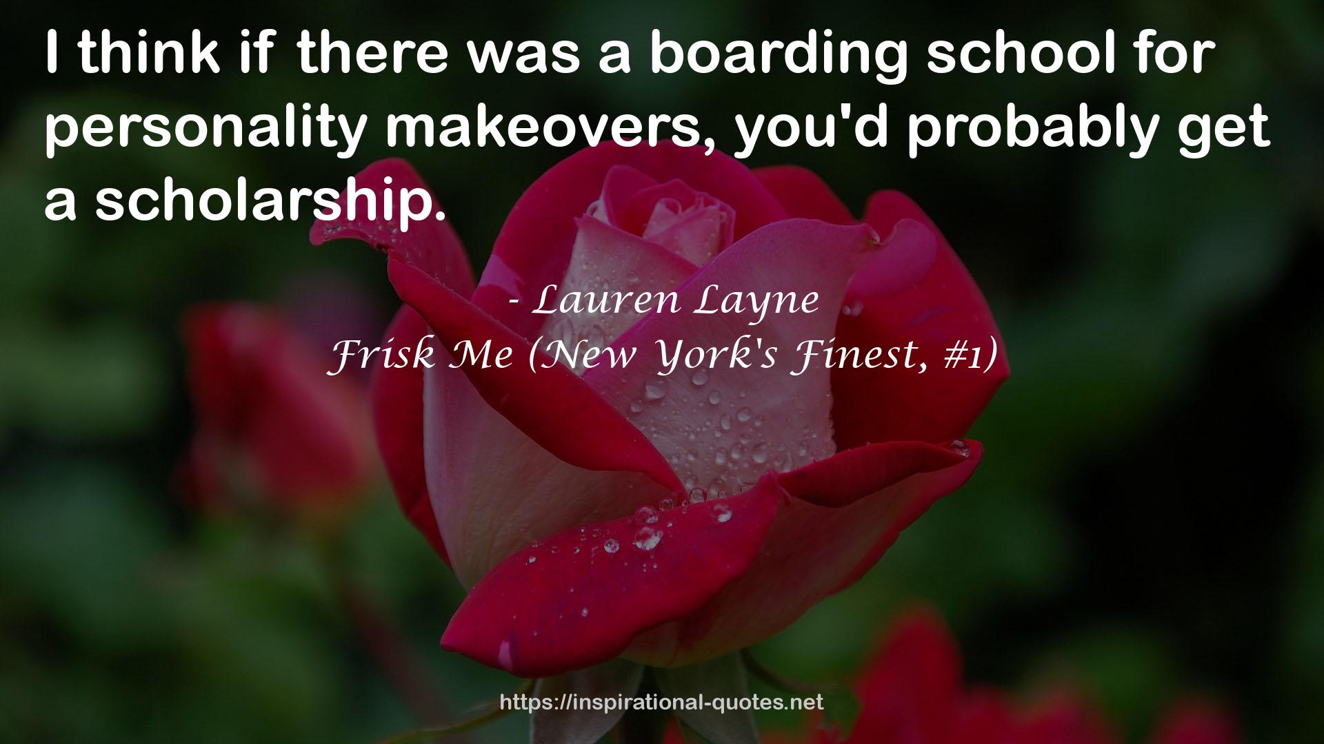 a boarding school  QUOTES