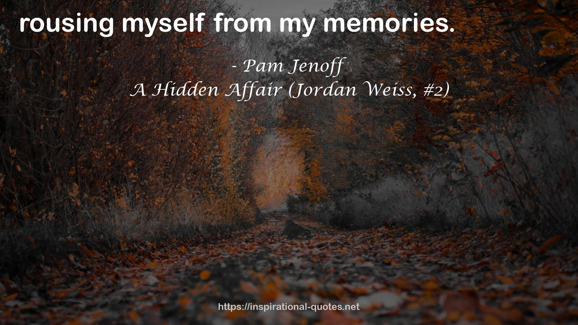 A Hidden Affair (Jordan Weiss, #2) QUOTES