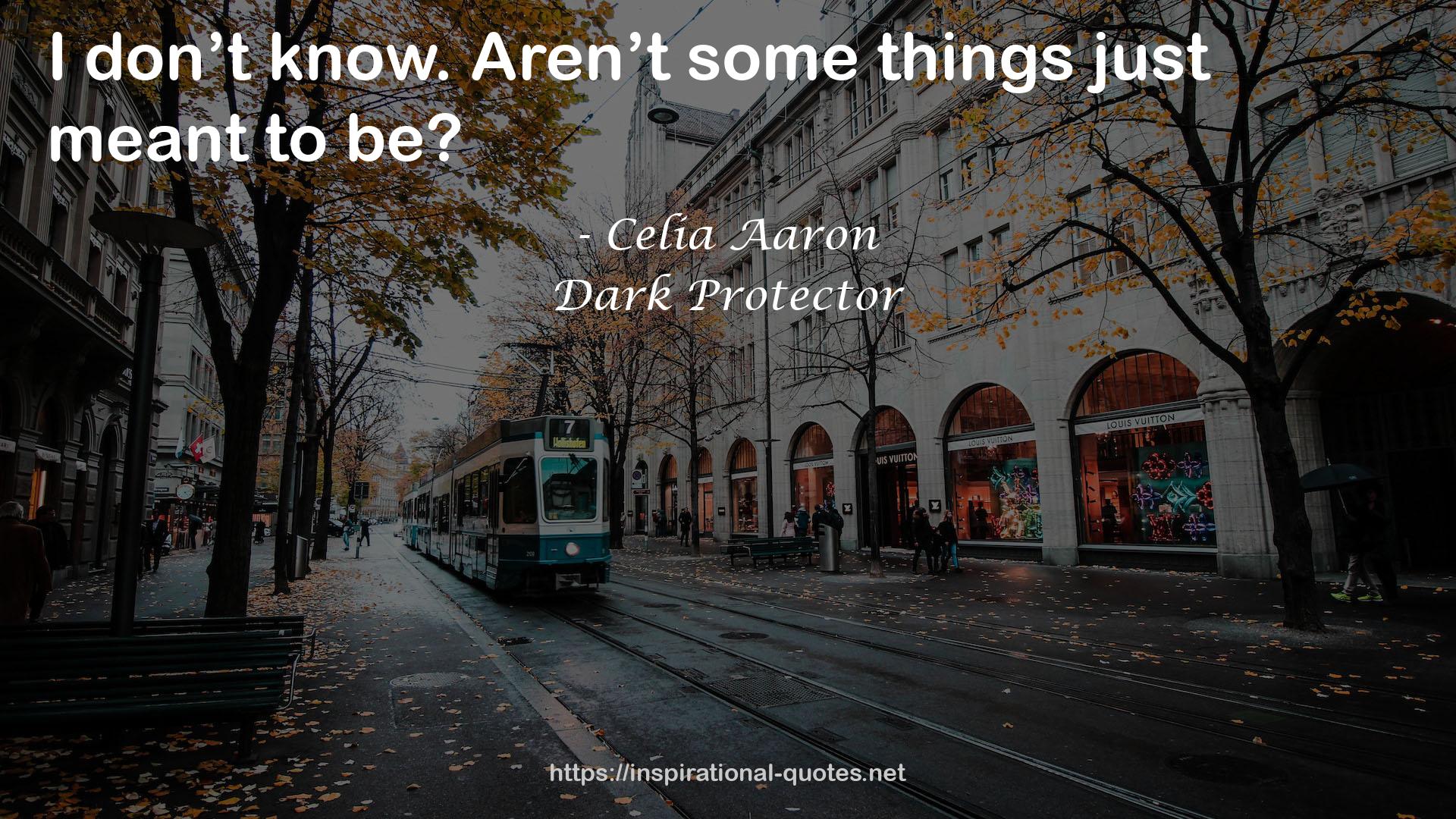 Dark Protector QUOTES