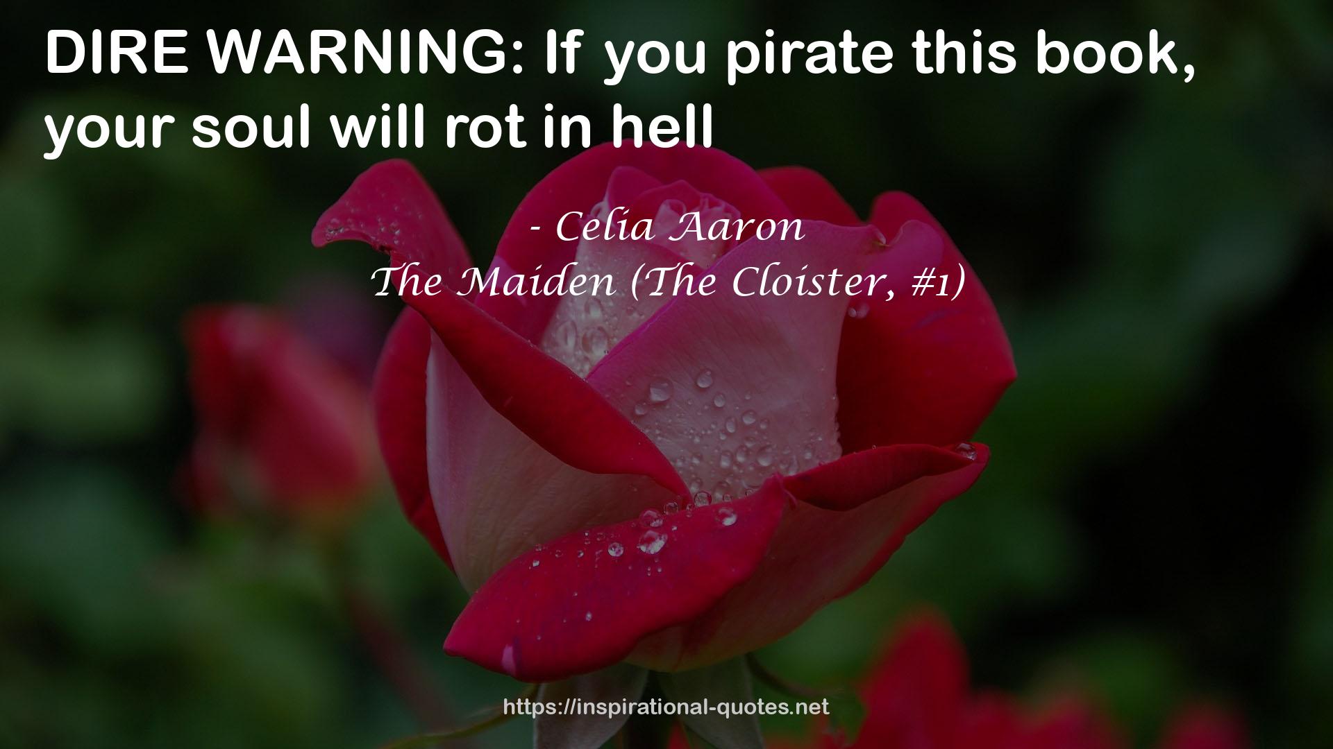 The Maiden (The Cloister, #1) QUOTES