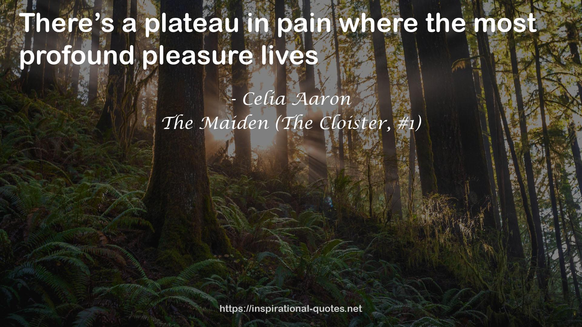 The Maiden (The Cloister, #1) QUOTES