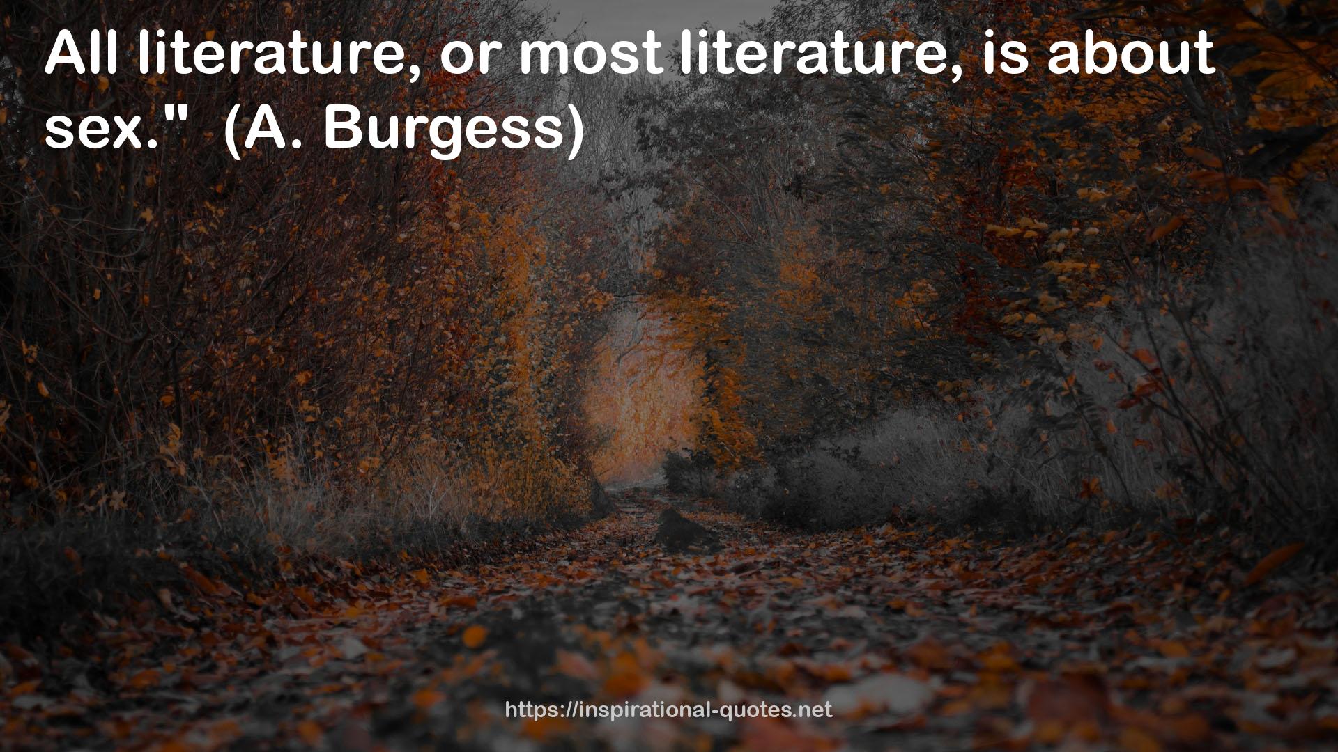 A. Burgess  QUOTES