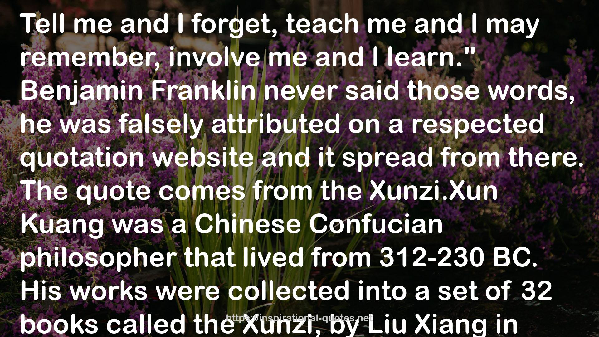 Xunzi  QUOTES