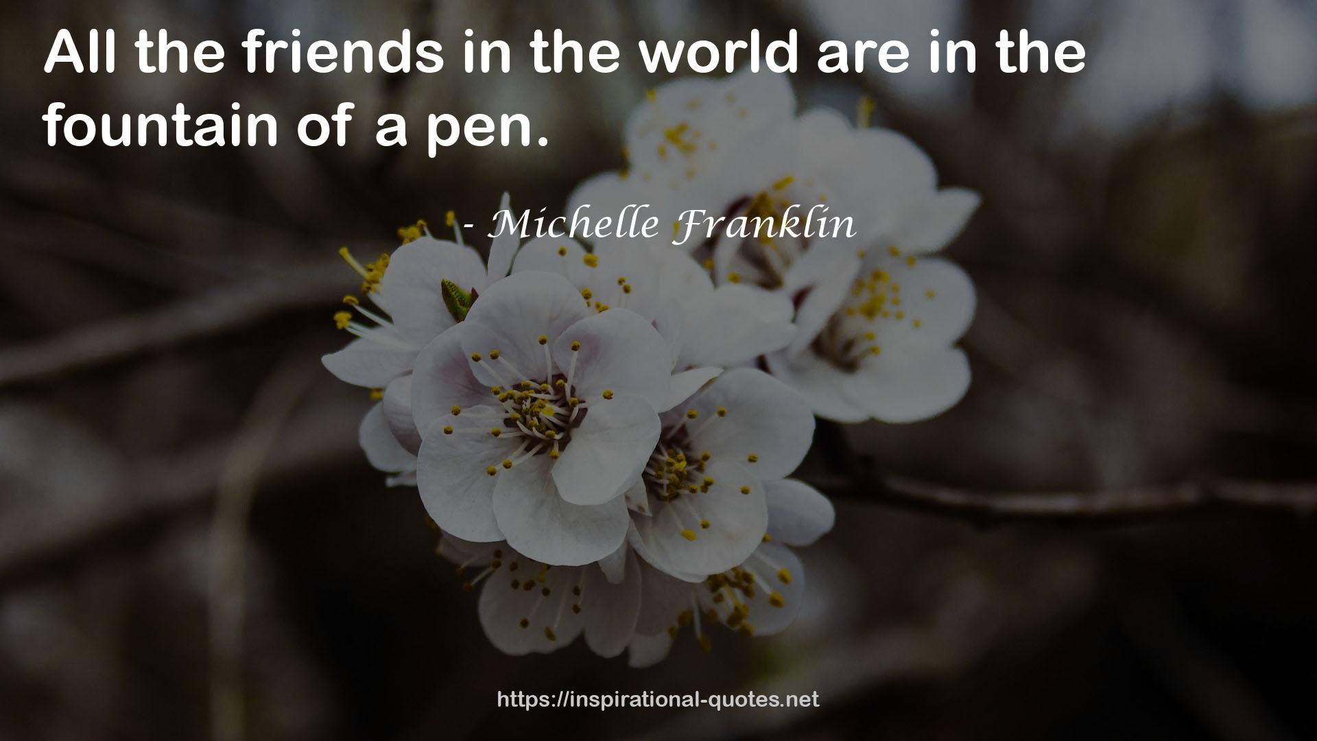 Michelle Franklin QUOTES